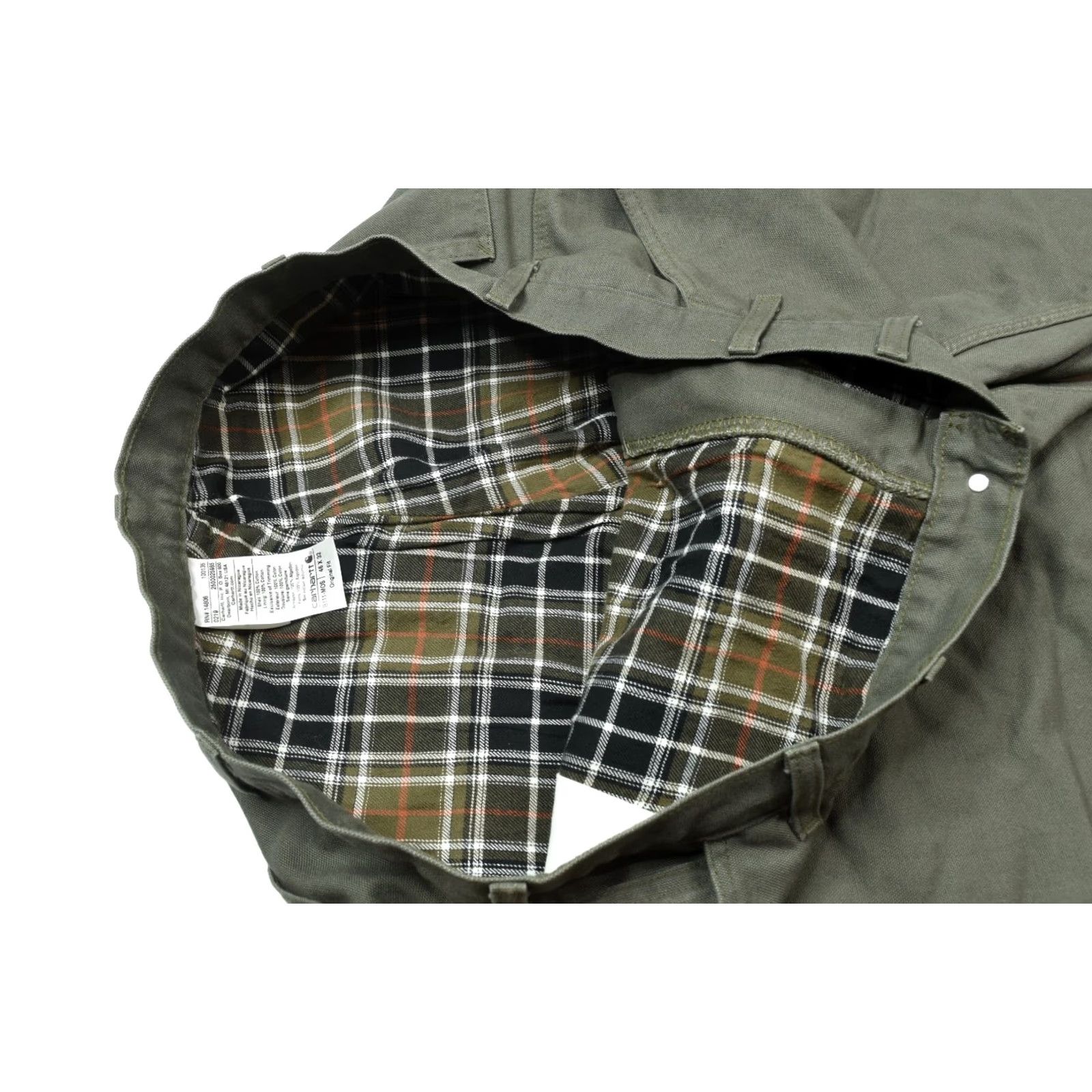 Carhartt Carhartt Loose Fit Washed Duck Flannel Lined Work Pants Mens 46x32 Moss Green Size US 30 / EU 46 - 6 Thumbnail