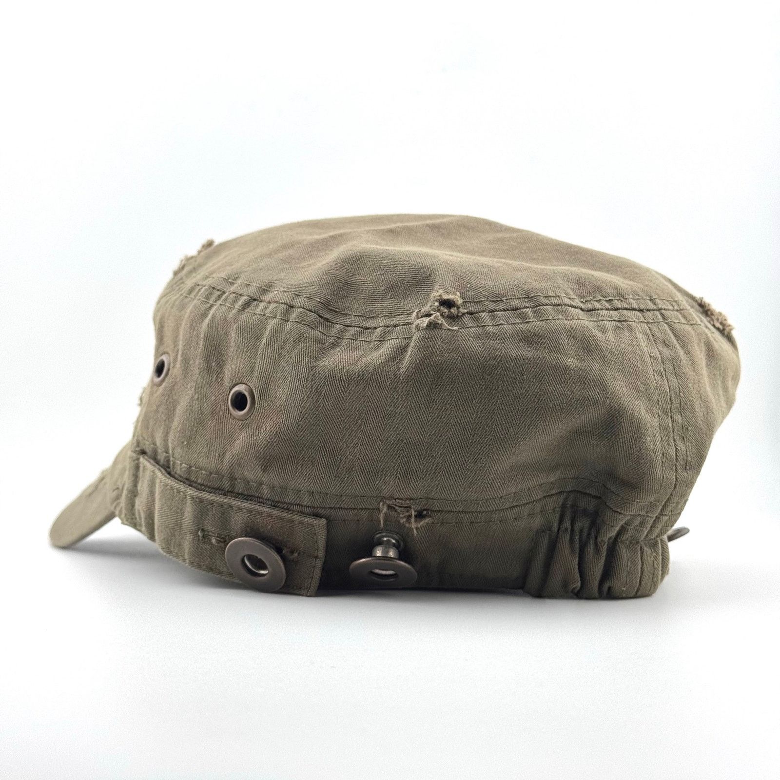 Japanese Brand Y2K Blank Distressed Military Work Vintage Hat Patrol Cap XS Size ONE SIZE - 4 Thumbnail