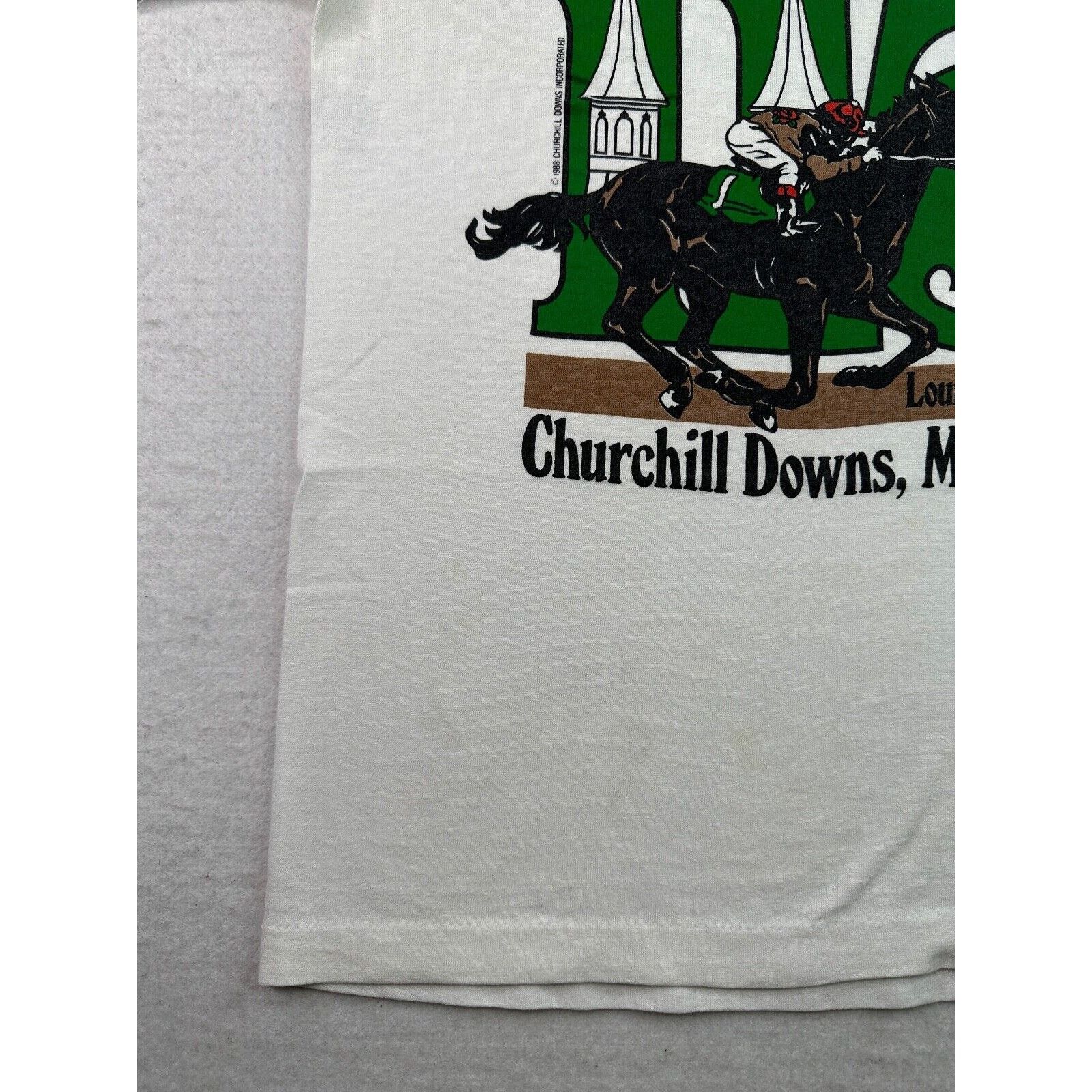 Vintage Vintage 1989 115th Kentucky Derby Churchill Downs T-Shirt Size US S / EU 44-46 / 1 - 11 Thumbnail