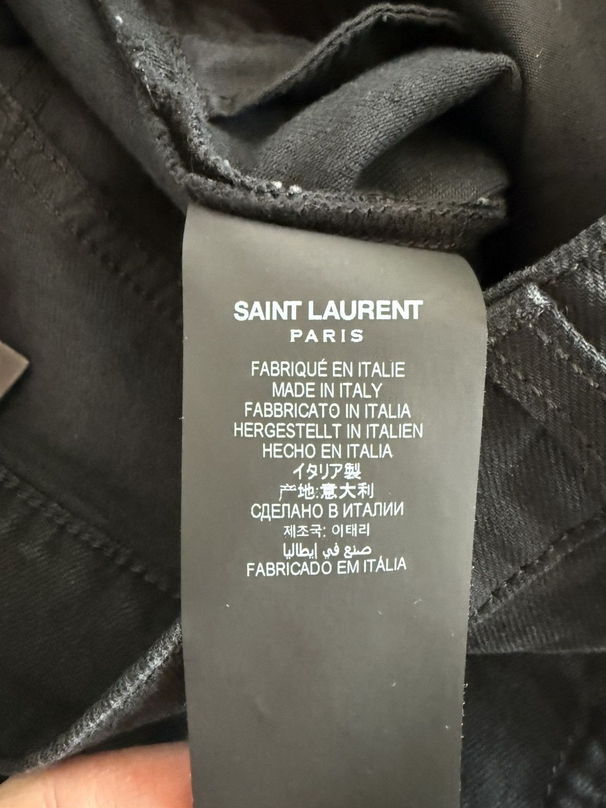Saint Laurent Paris SS20 Saint Laurent D02 Skinny-Fit in Worn Stretch Denim Size US 28 / EU 44 - 3 Thumbnail