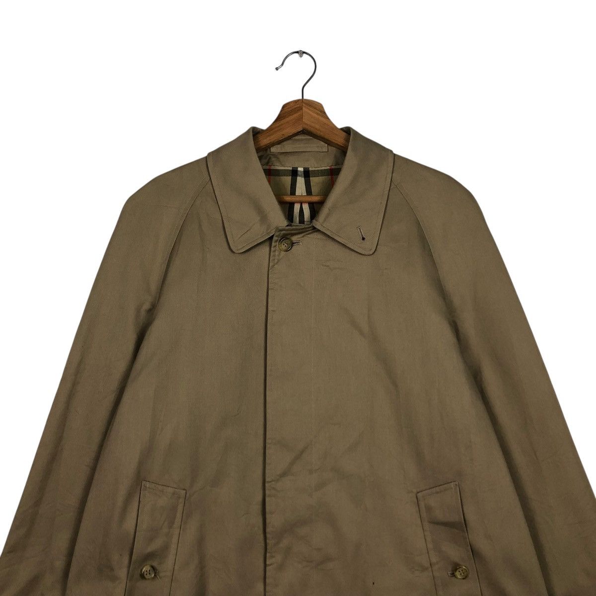 Burberry 🔥VINTAGE BURBERRYS LONDON LONG JACKET NOVA CHECK BLANKET Size US M / EU 48-50 / 2 - 7 Thumbnail