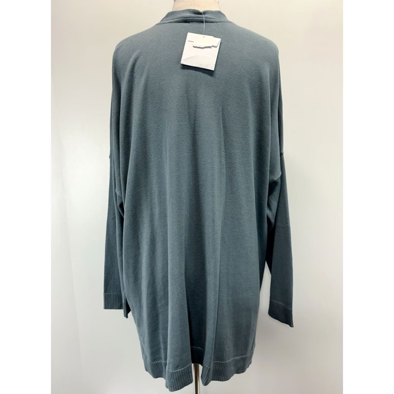 J. Jill J. Jill Knit Cardigan Sweater Women’s 3X Plus Blue V-Neck Pockets Tunic Knit Cardigan Women’s 3X Plus Blue V-Neck Pockets Size XXL / US 16-18 / IT 52-54 - 3 Thumbnail