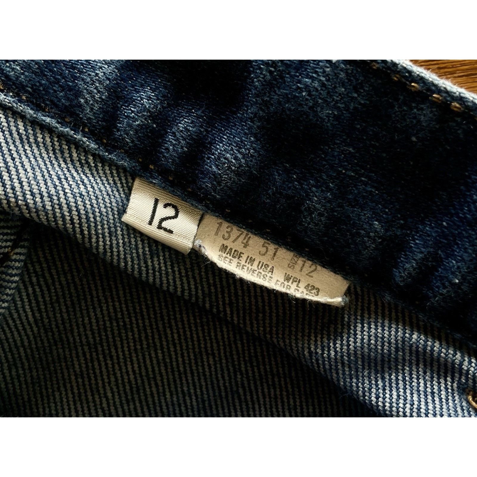 Levi's Vintage 70s 80s Levis Prospector High Rise Wide Leg Jeans 12 Size 26" / US 2 / IT 38 - 9 Thumbnail