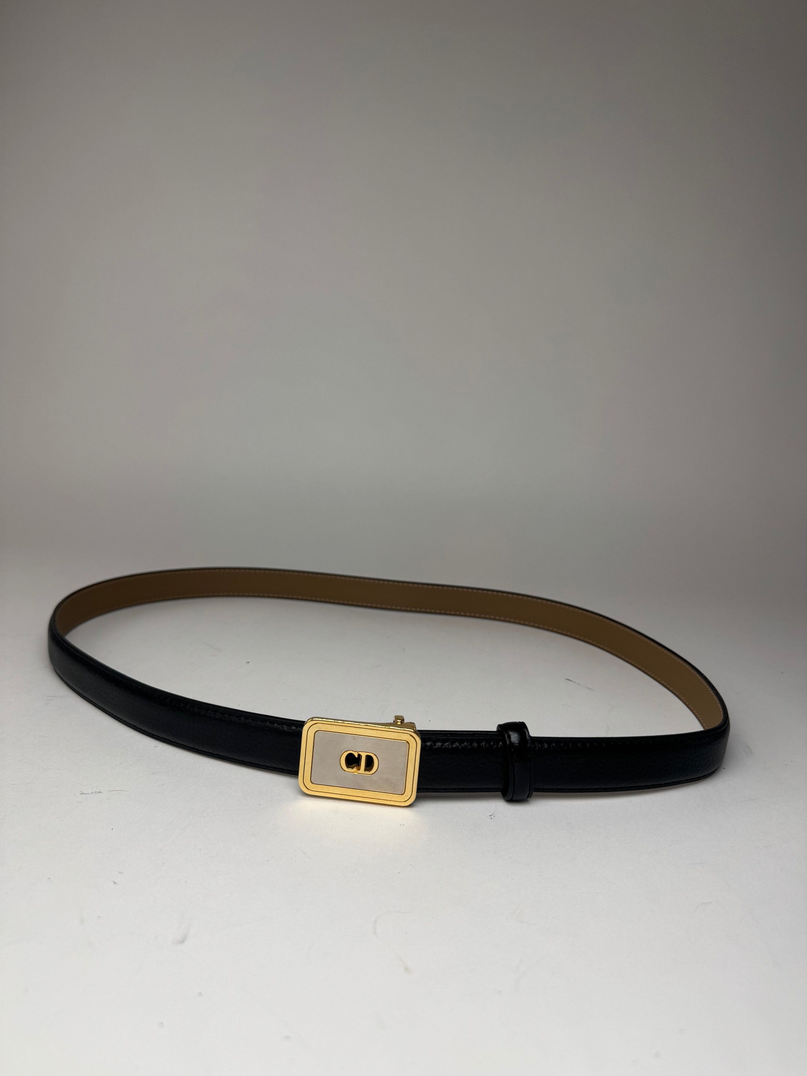 Dior Vintage Leather belt black Size ONE SIZE - 1 Thumbnail
