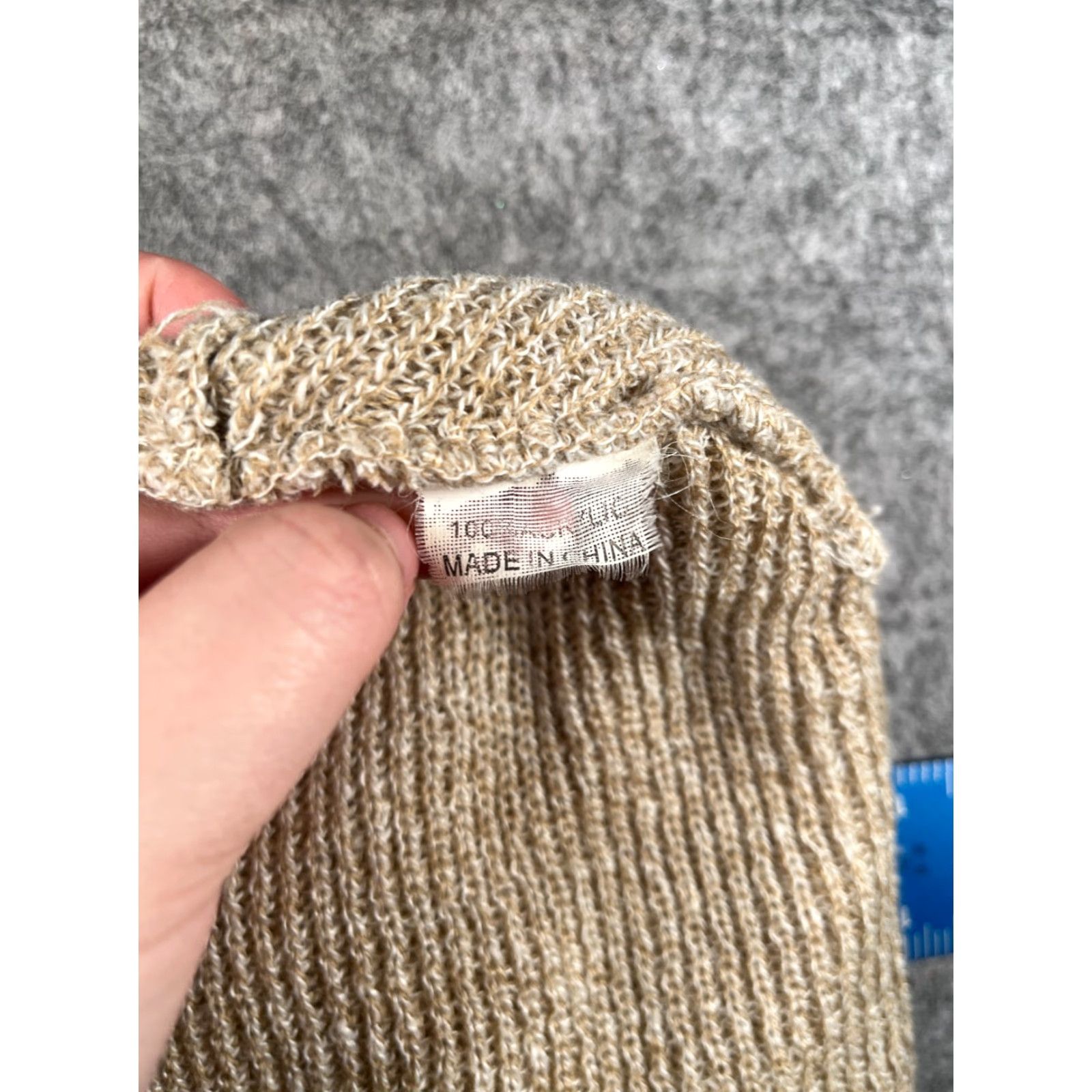 Vintage True Honor Beanie Toque Adult One Size Beige Knit 100% Acrylic Unisex Adults Beanie Winter Outdoor Ski Hat Mens Womens Size ONE SIZE - 7 Thumbnail