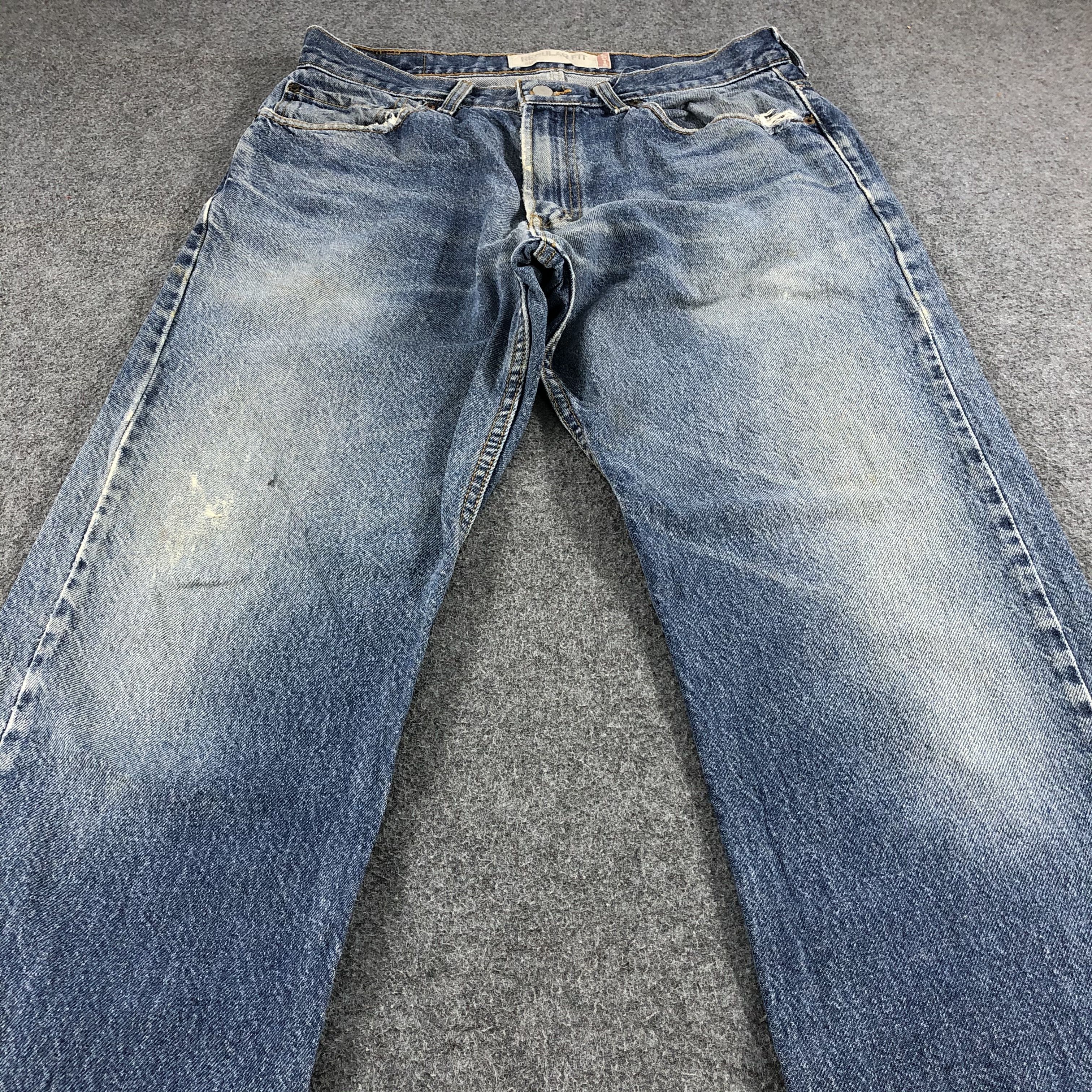 Levi's Vintage Blue Wash Levis 505 Jeans- J1297 Size US 35 - 3 Thumbnail