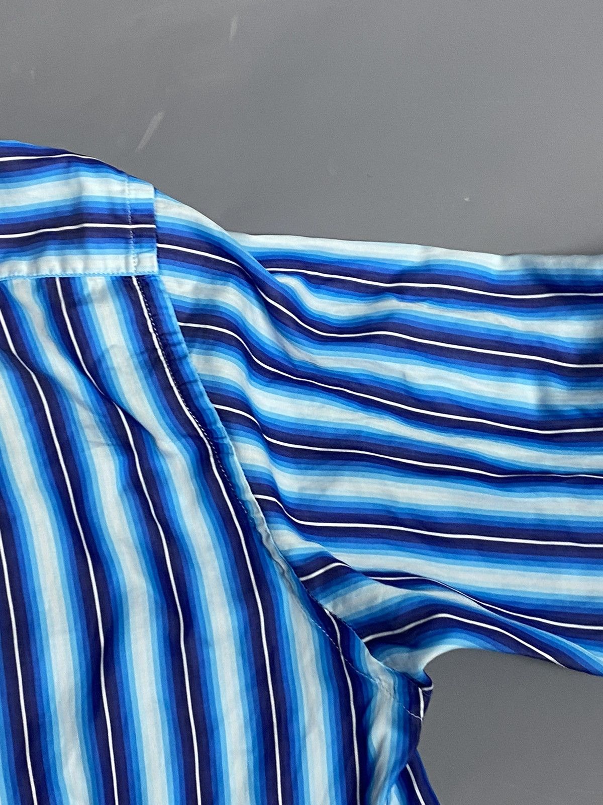 Etro Etro Mens Striped Cotton Dress Shirt Long Sleeve Italy Sz 41 Size US L / EU 52-54 / 3 - 19 Thumbnail