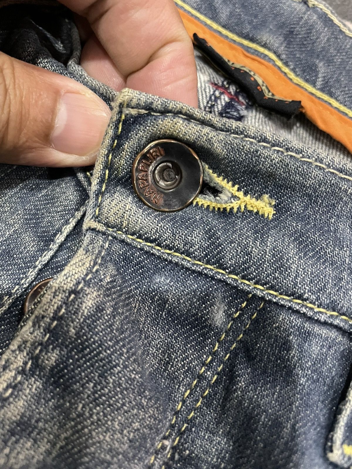 Napapijri Napapijri Stonewash Distressed Jeans Size US 34 / EU 50 - 18 Thumbnail