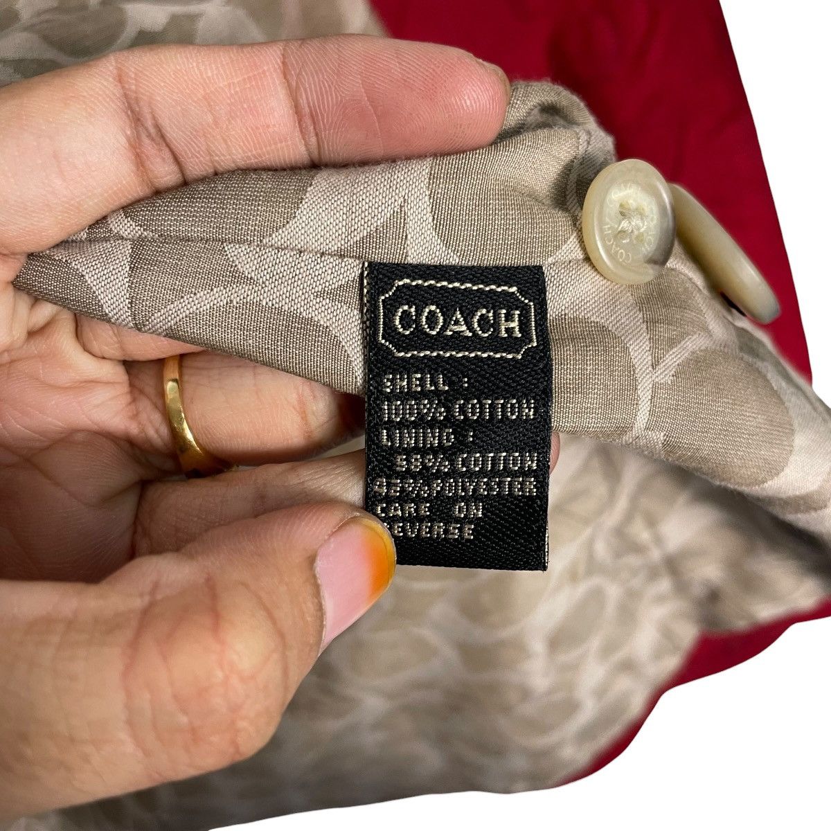 Coach Coach Red Women Trenchcoat Size M / US 6-8 / IT 42-44 - 16 Thumbnail