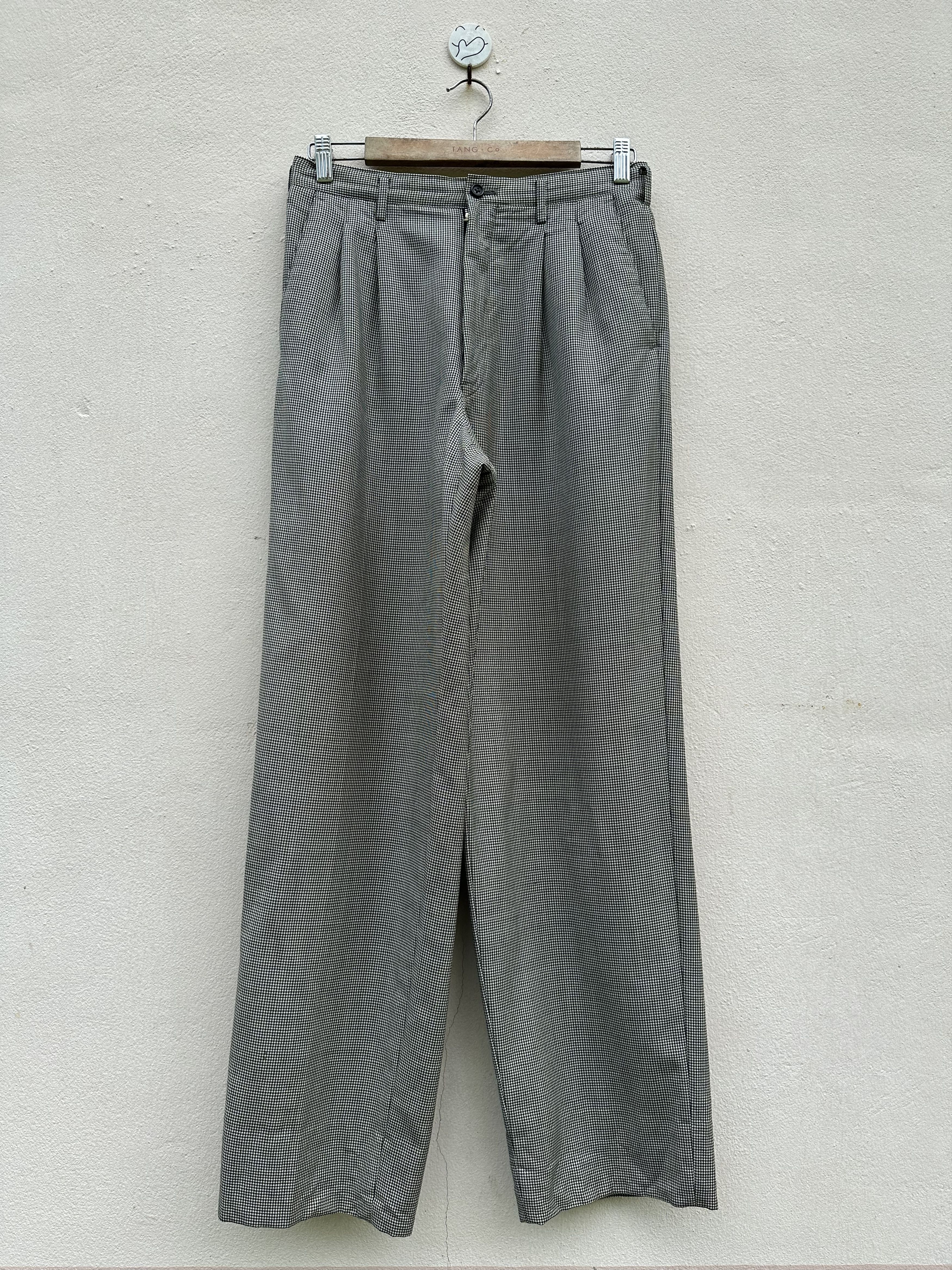 image of Vintage Y’S For Men Tartan Baggy Wide Balloons Trouser Pants (Size 29)