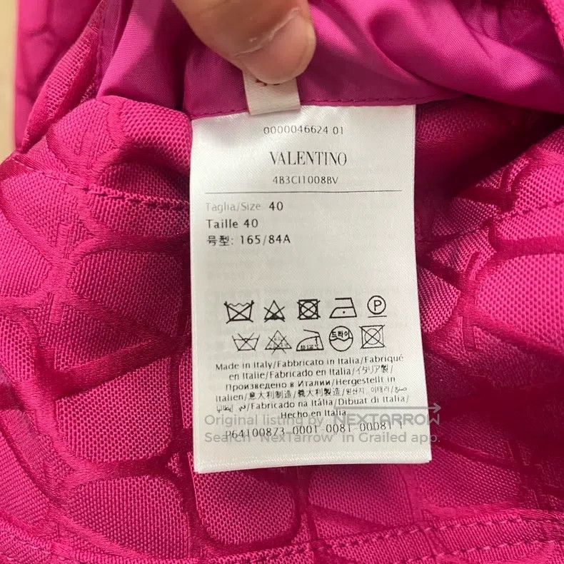 Valentino Valentino Rose red embroidered monogram logo jacket jacket Size XS / US 0-2 / IT 36-38 - 5 Thumbnail