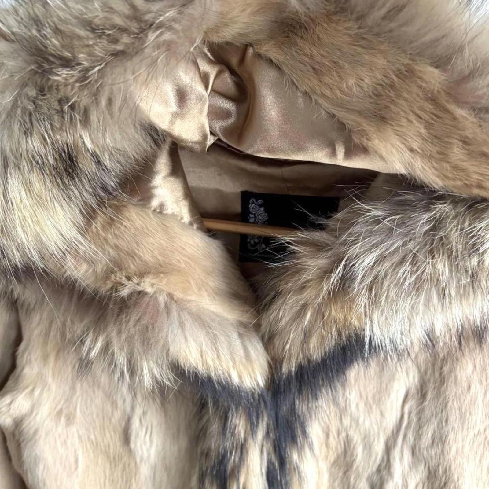 Other Real rabbit fur fairy grunge boho beige fur coat with hoodie Size XS / US 0-2 / IT 36-38 - 7 Thumbnail