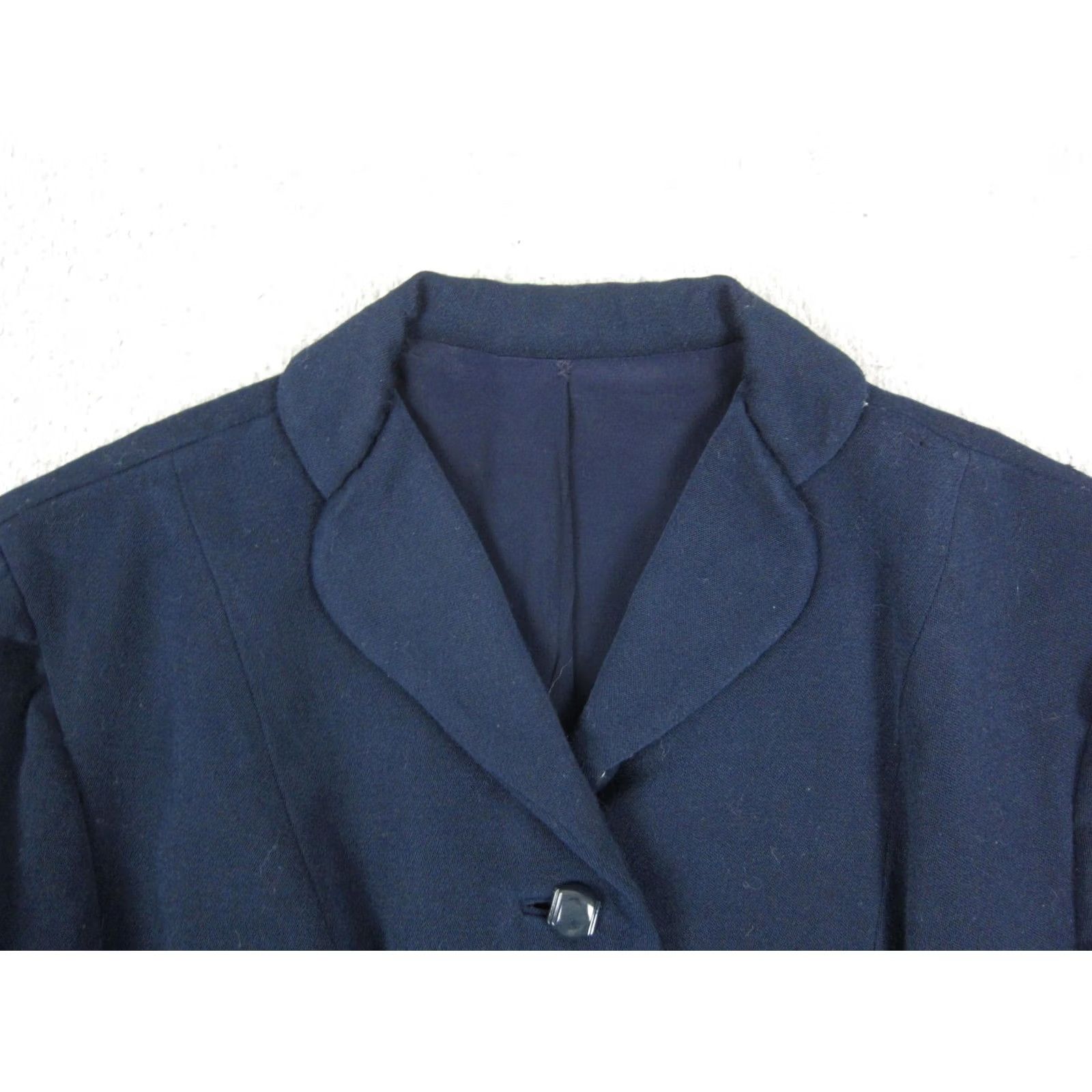 Vintage Miron Aristo Gabardine Blazer Women S Blue Wool 30s 40s Vintage Jacket Blazer Cotton? (Note: No new words added) Size S / US 4 / IT 40 - 2 Thumbnail