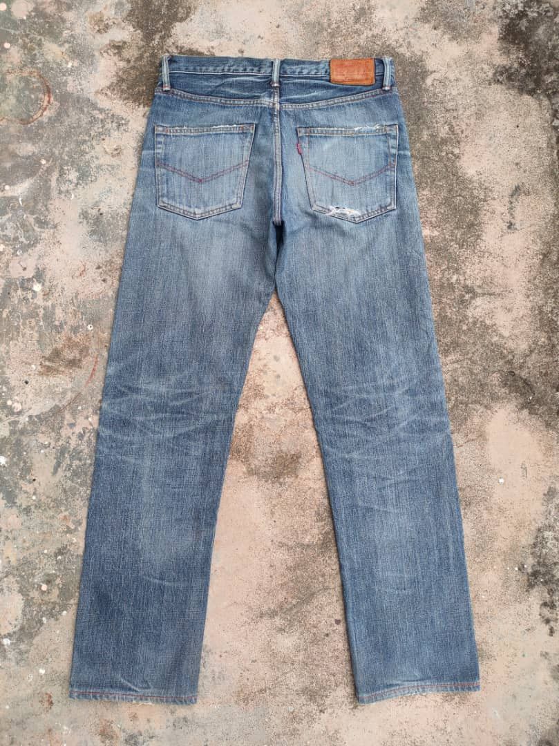Burgus Plus W33 Vintage Burgus plus ripped faded jeans denim pants Size US 33 - 9 Thumbnail