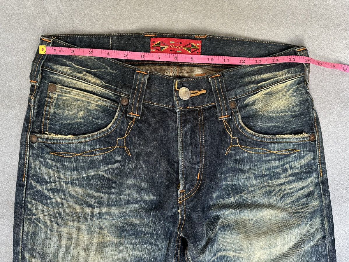 Japanese Brand FLARE Edwin Distressed Denim Size US 31 - 3 Thumbnail