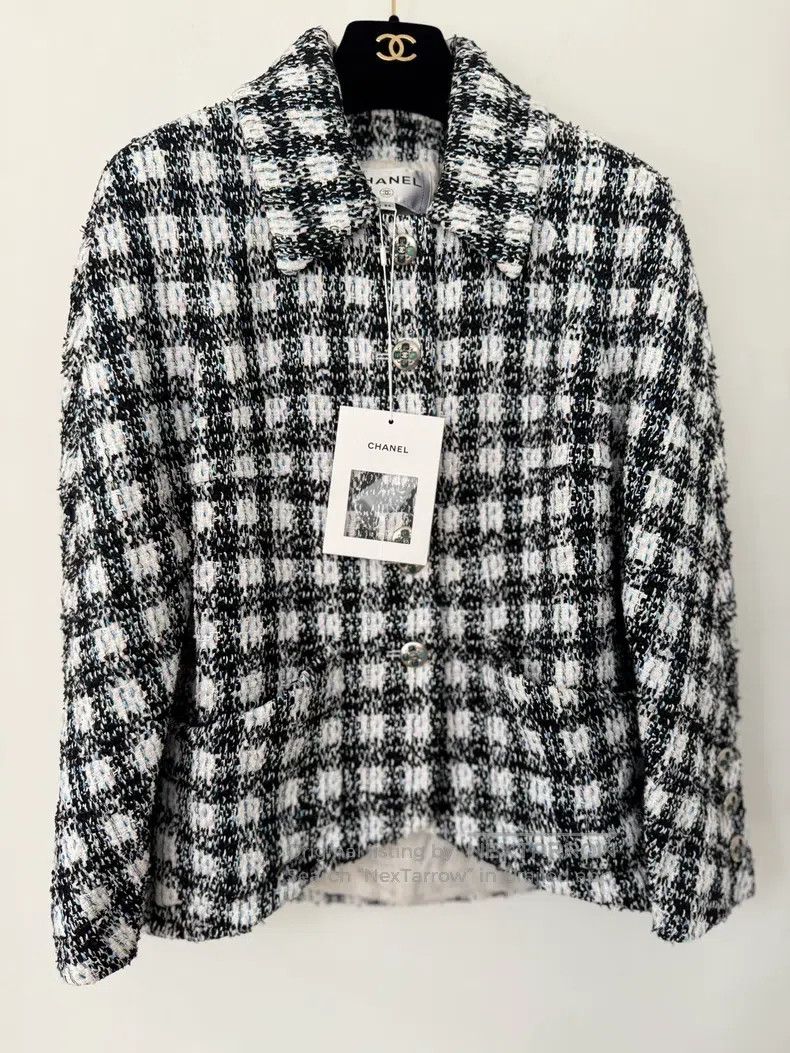 Chanel Chanel Spring and summer preview black and white plaid twe Size XXS / US 00 / IT 34 - 1 Thumbnail