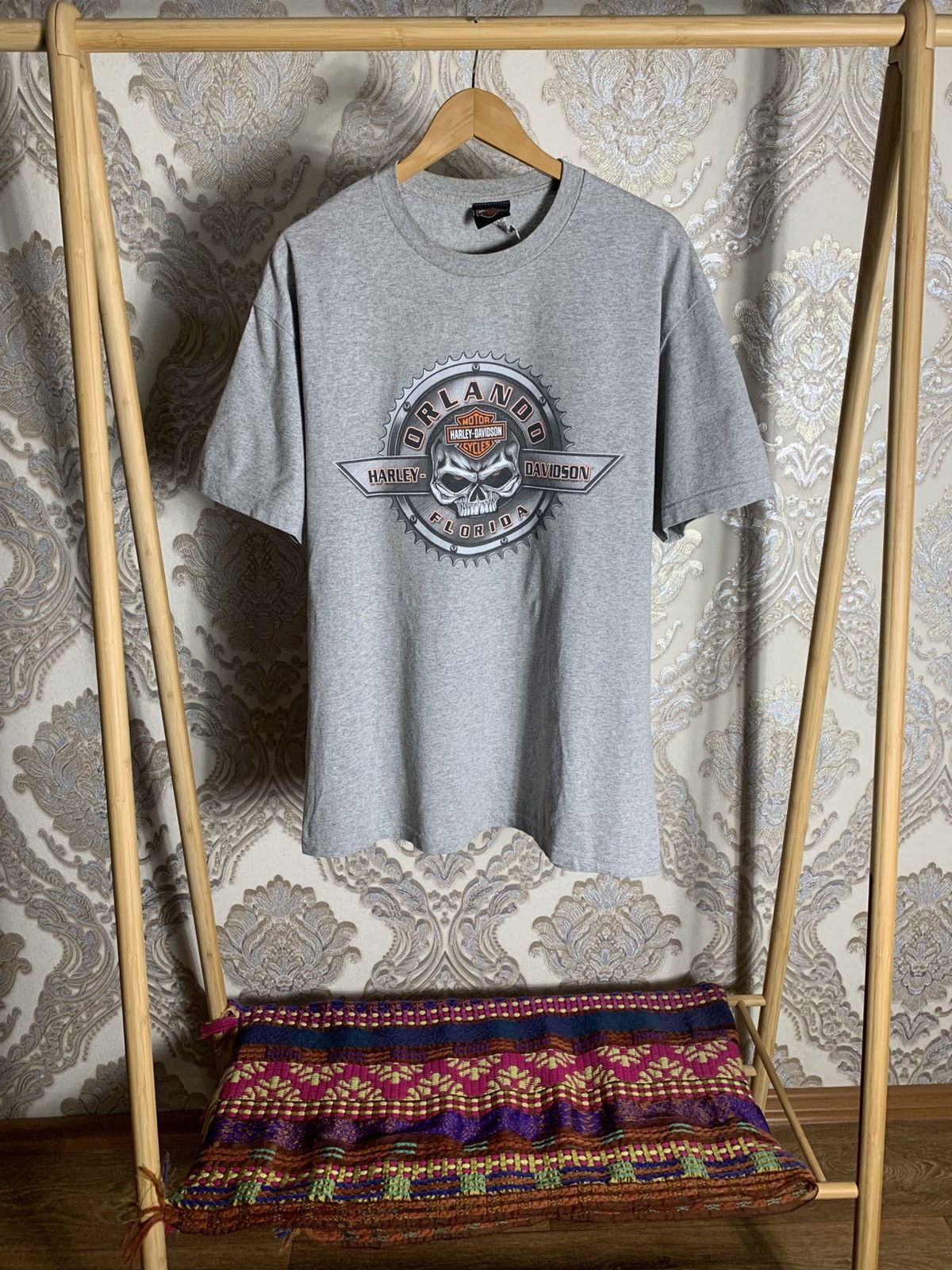 Harley Davidson VINTAGE HARLEY DAVIDSON MOTORCYCLE ORLANDO FLORIDA Y2K 90s Size US XL / EU 56 / 4 - 1 Thumbnail