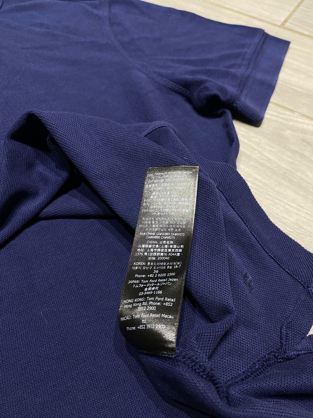 Tom Ford TOM FORD short-sleeve Polo Shirt | Blue Luxury Size US L / EU 52-54 / 3 - 8 Thumbnail