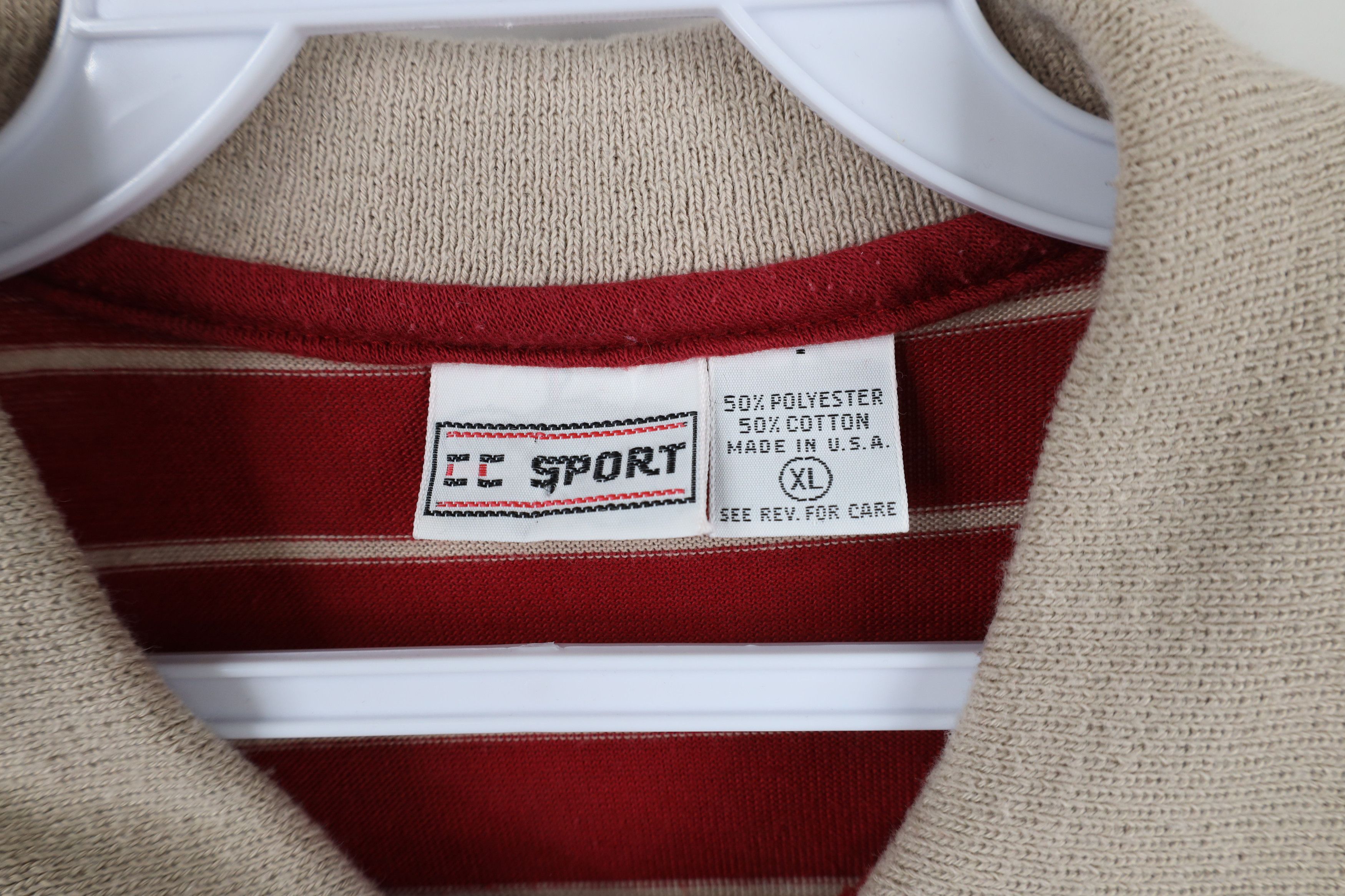 Vintage Vintage 70s 80s Streetwear Knit Collared Polo Shirt Red USA Size US XL / EU 56 / 4 - 7 Thumbnail