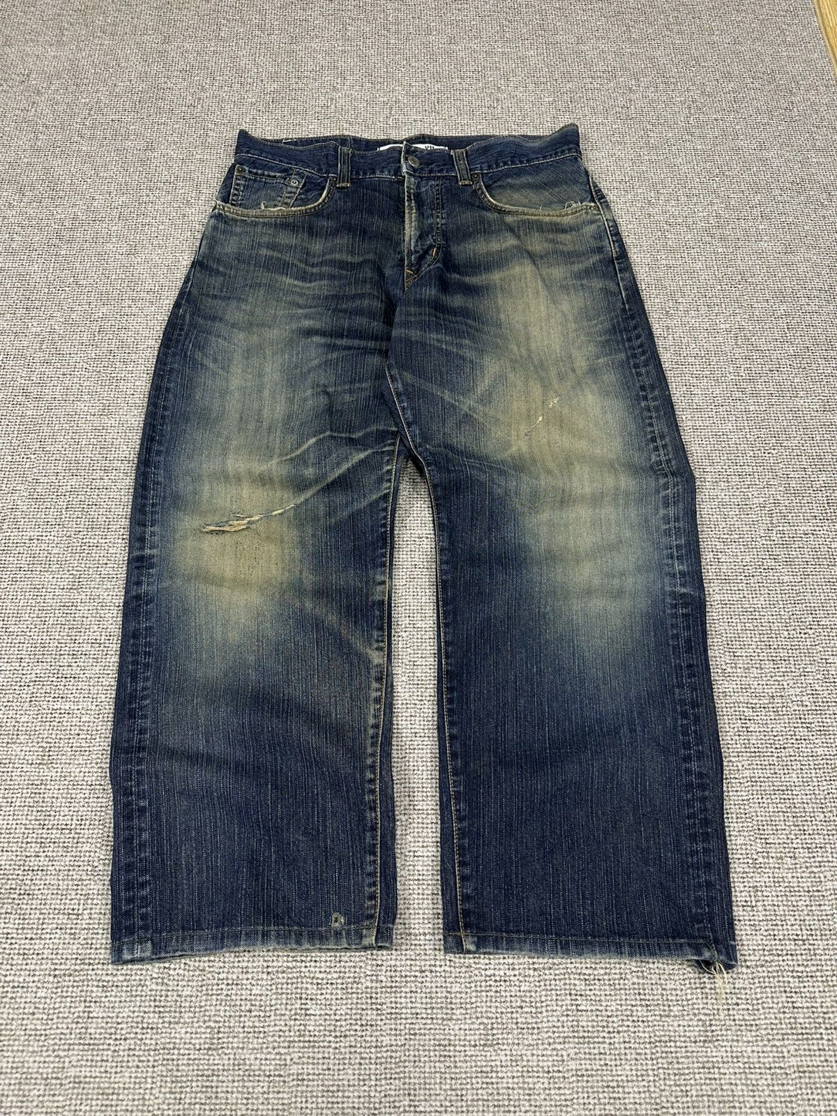 Edwin Edwin 405 XV Vintage Wash Distressed Denim W33 D742 Size US 33 - 1 Thumbnail