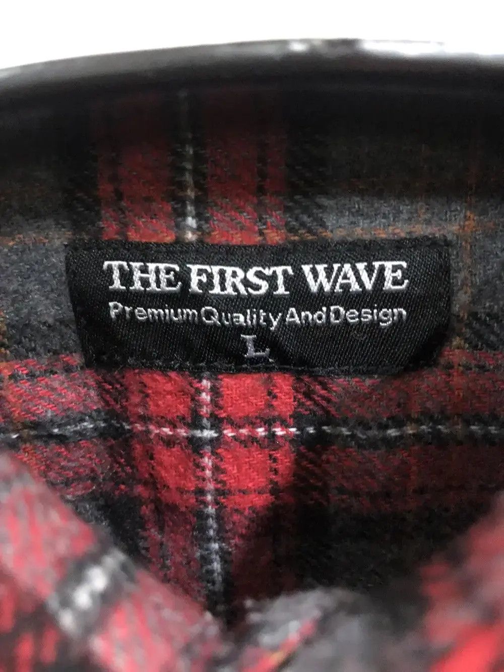 Flannel × Vintage Vintage The First Wave Plaid Tartan Flannel Shirt 👕 Size US M / EU 48-50 / 2 - 3 Thumbnail