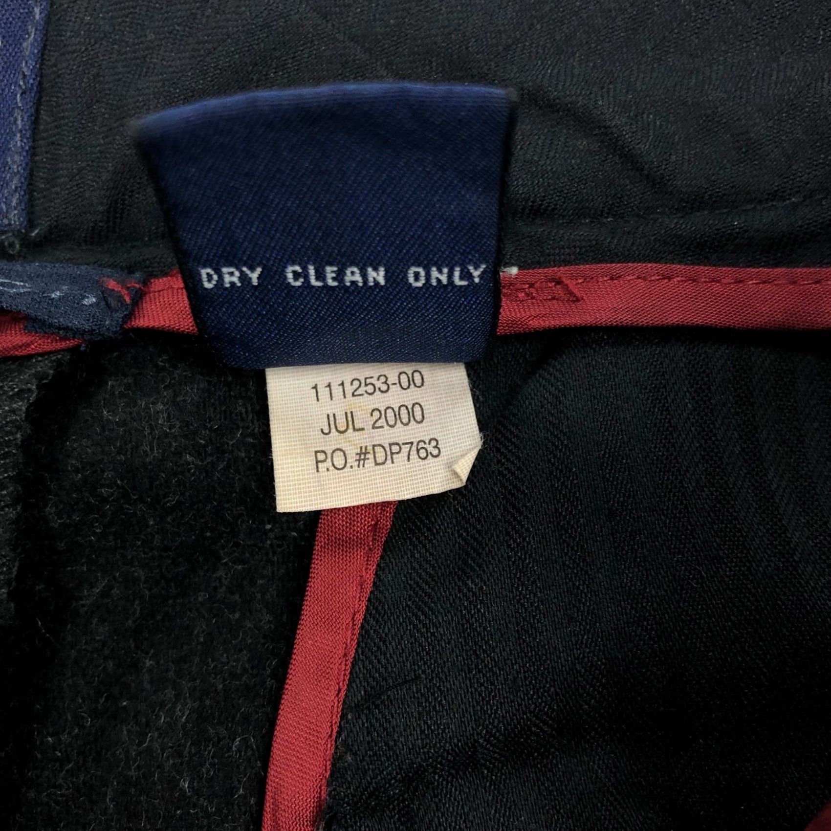 Gap VINTAGE GAP Pants Mens 34x32 Wool Blend Stretch Y2K Charcoal Size US 34 / EU 50 - 6 Thumbnail