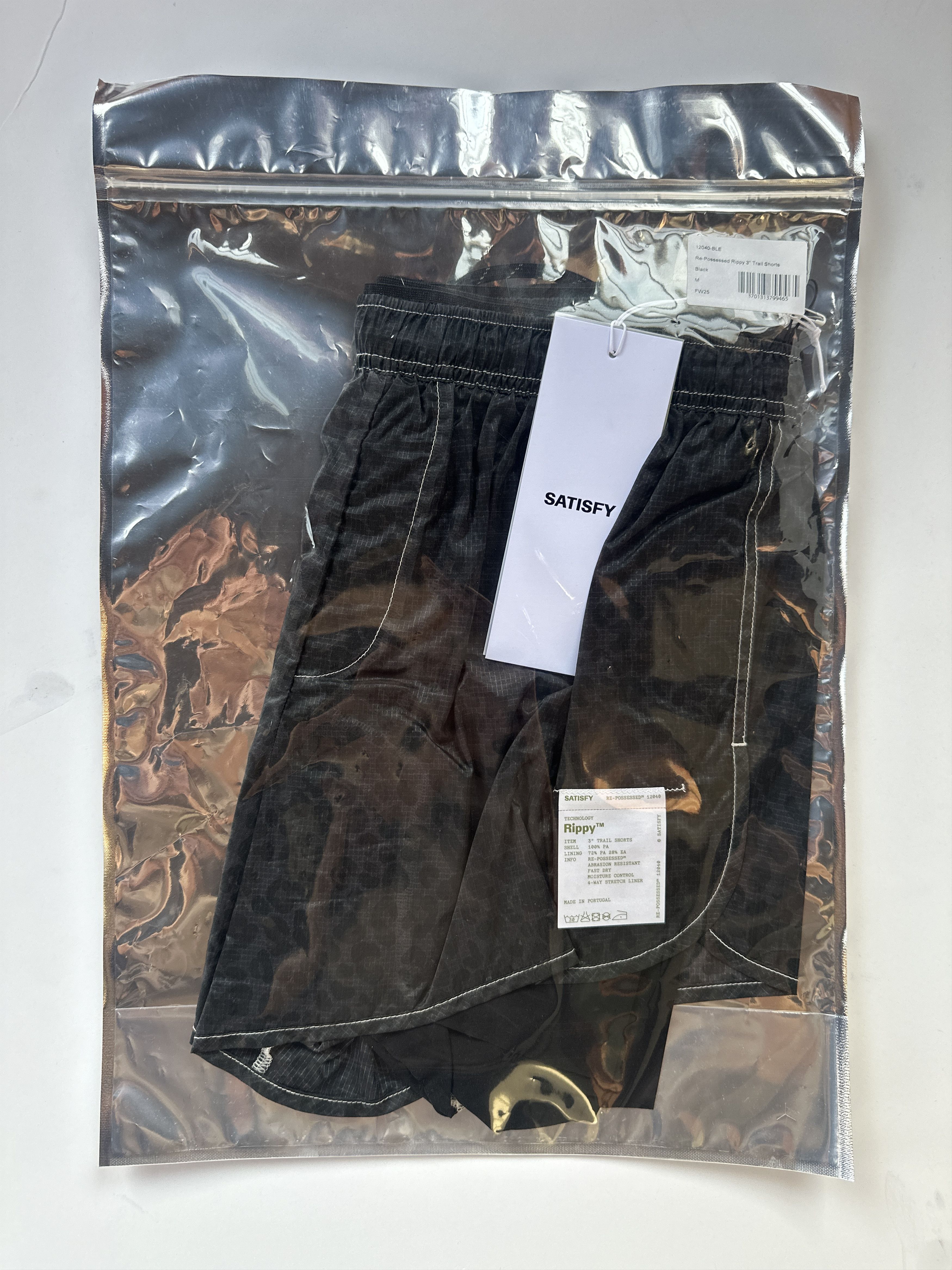 Satisfy Satisfy Repossessed Rippy 3" Medium in Black Leopard Size US 32 / EU 48 - 1 Thumbnail