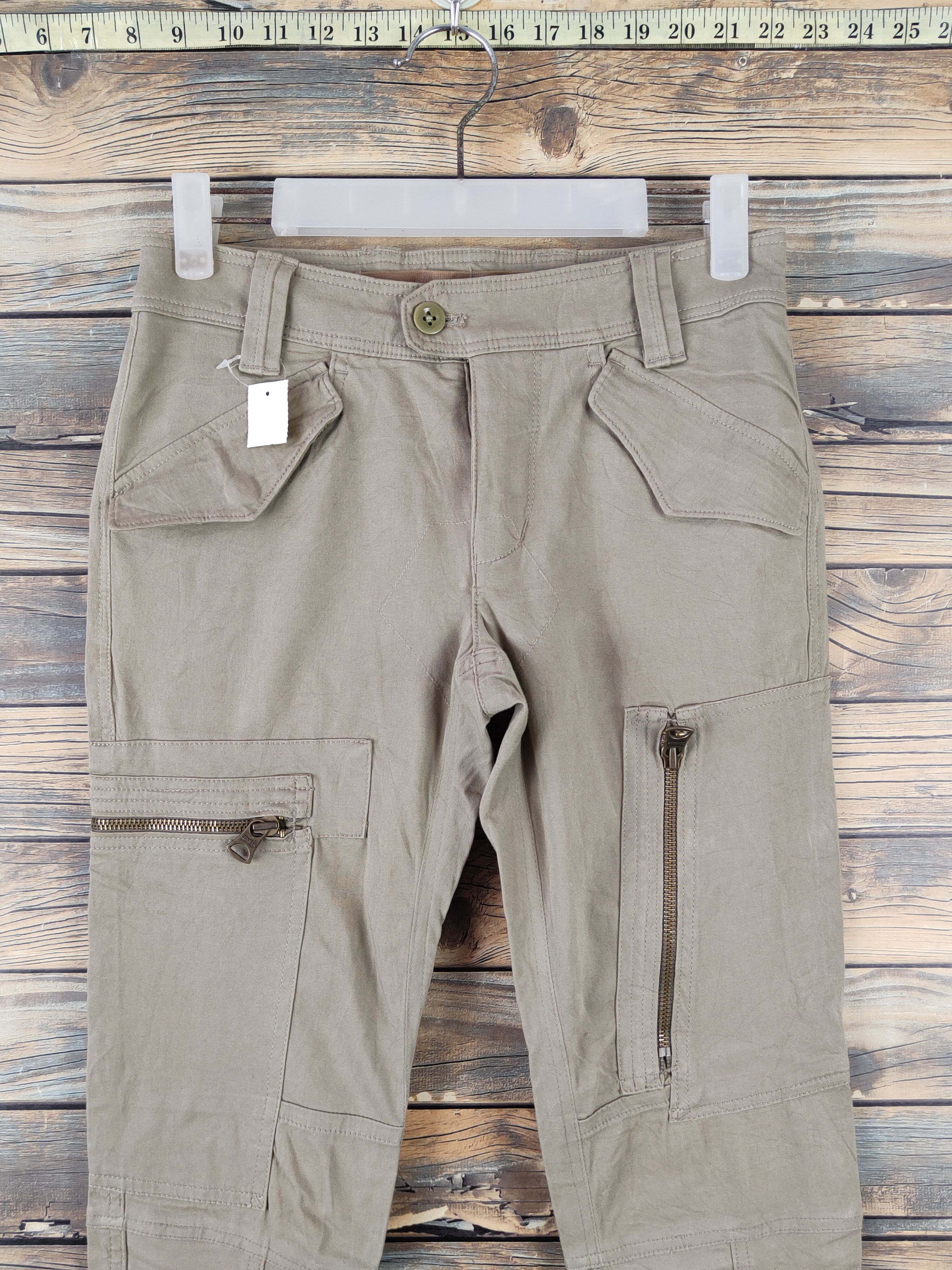 Ralph Lauren DLL Ralph Lauren Beige Multipocket Tactical Cargo Pants #189 Size 26" / US 2 / IT 38 - 2 Thumbnail