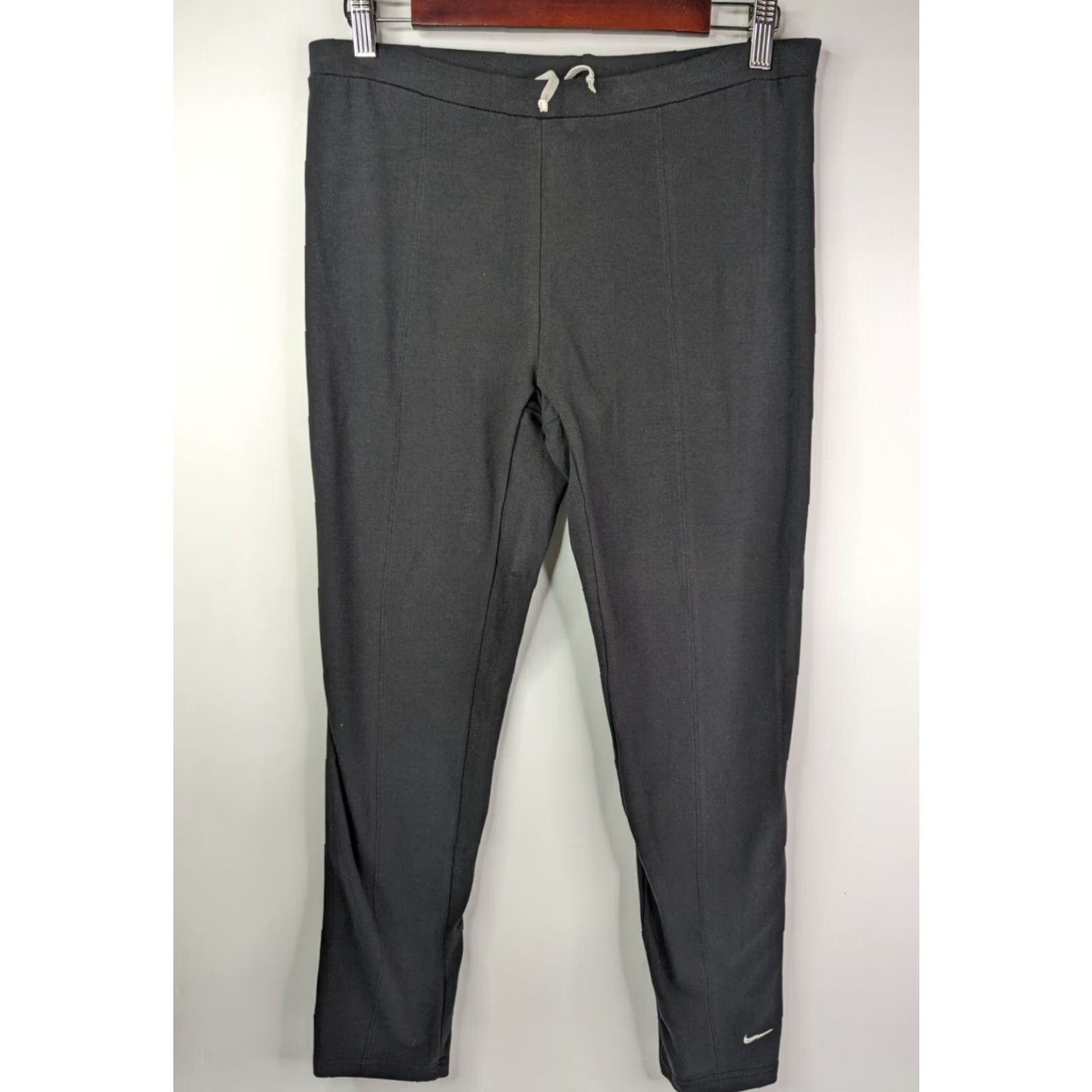 Nike Nike Dri-FIT Pants Women Black Medium Pul On Elastic Waist Sweatpants Activewear Athleisure Logo 90s? Size 32" / US 10 / IT 46 - 2 Thumbnail