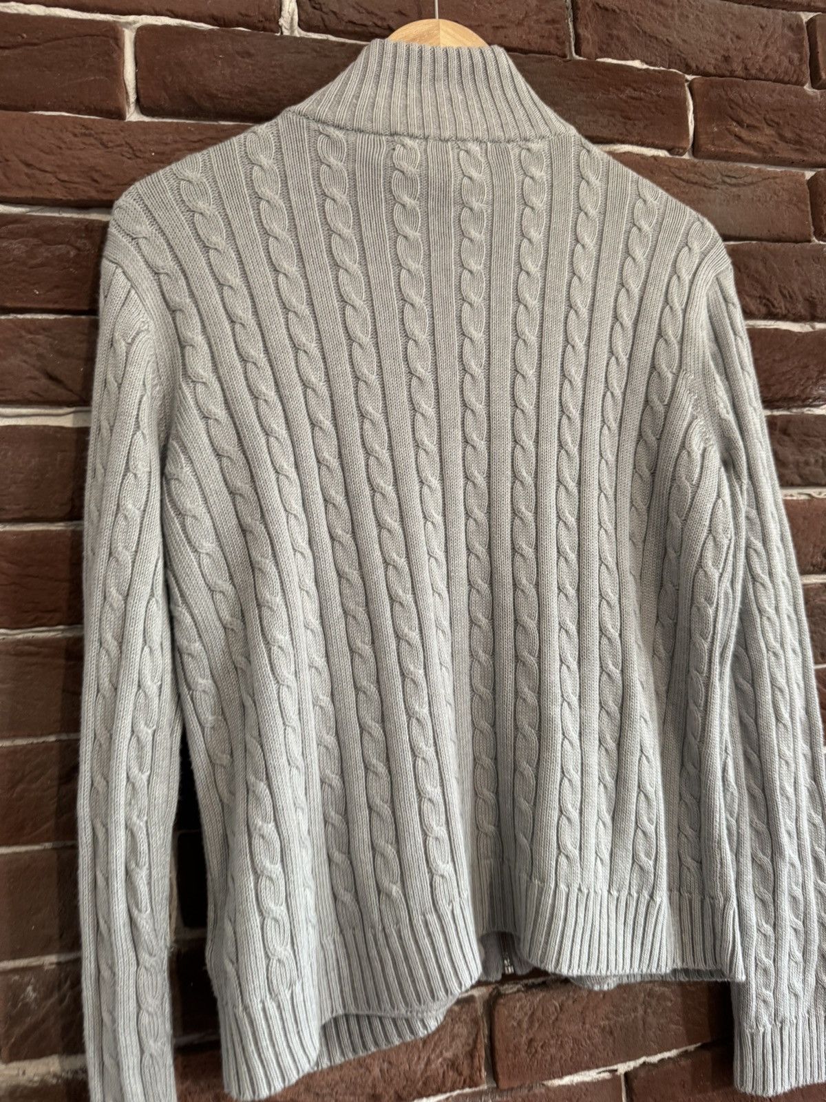 Ralph Lauren Women's Ralph Lauren Grey Cable Logo Knit Swearshirt M Size M / US 6-8 / IT 42-44 - 11 Thumbnail