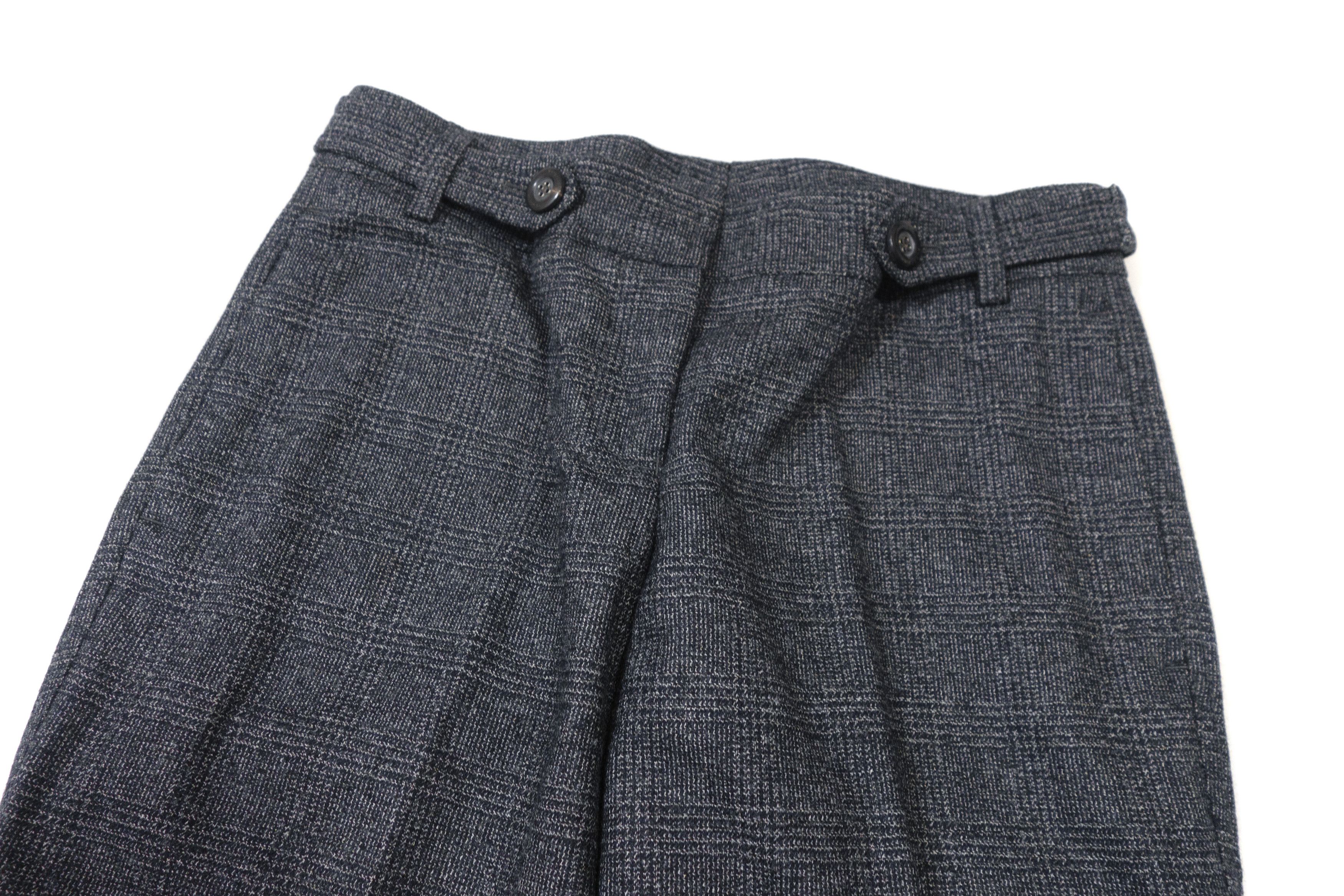 Burberry Prorsum Wool Herringbone Tweed Plaid Waistband Dress Pants Size 26" / US 2 / IT 38 - 3 Thumbnail