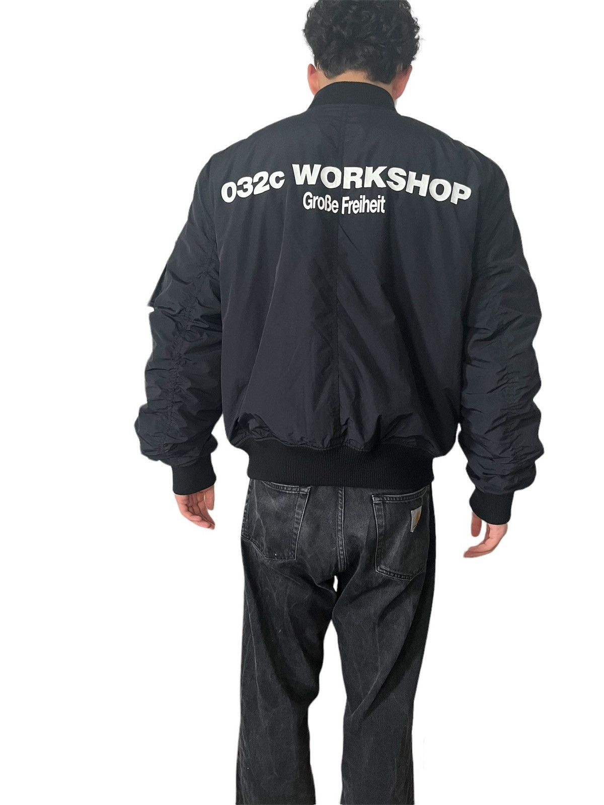 032c 032c Black 'Guilty' Bomber Jacket | Grailed