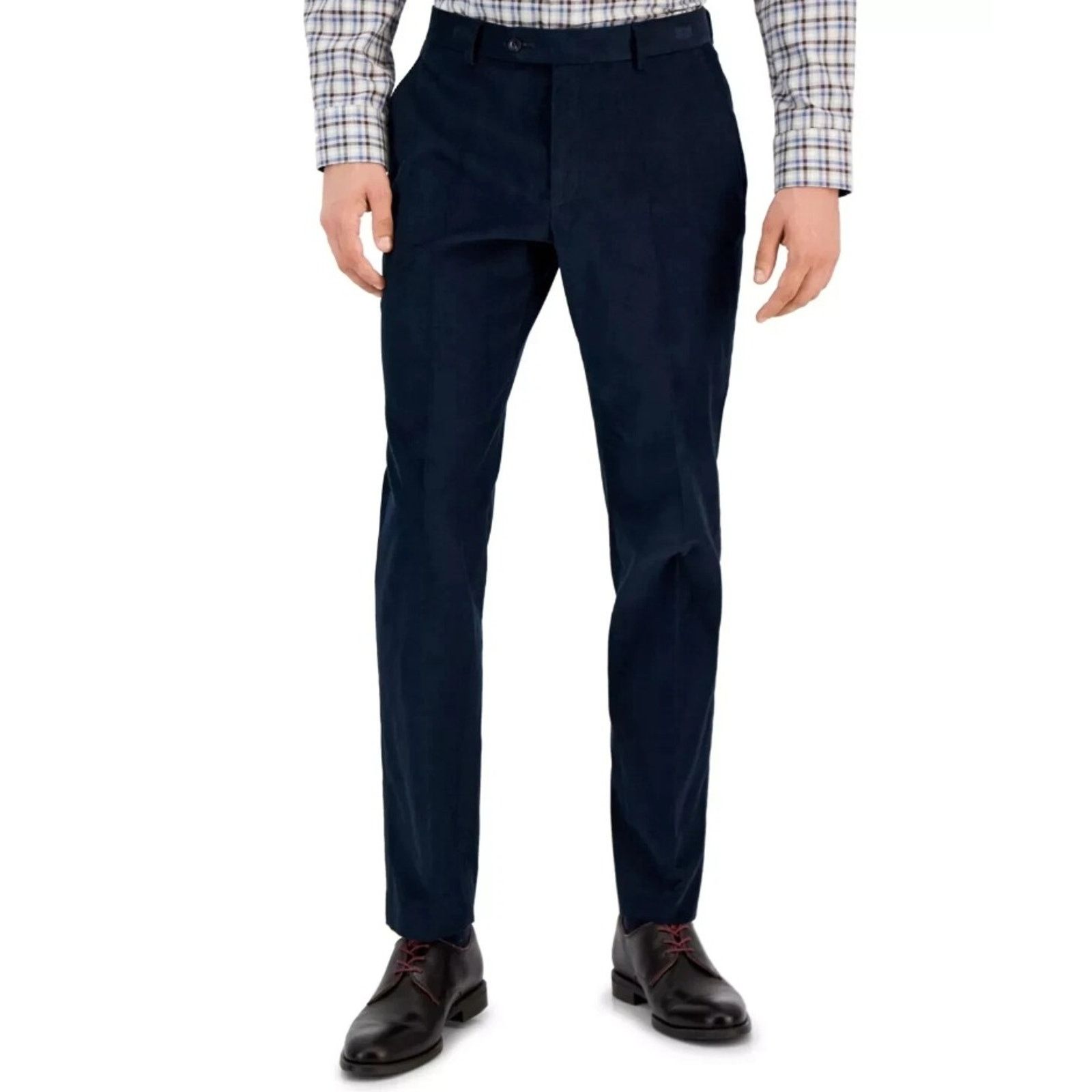 Tommy Hilfiger Tommy Hilfiger Men's Navy Solid Modern-Fit Pants Size 42x30 Size US 42 / EU 58 - 1 Thumbnail