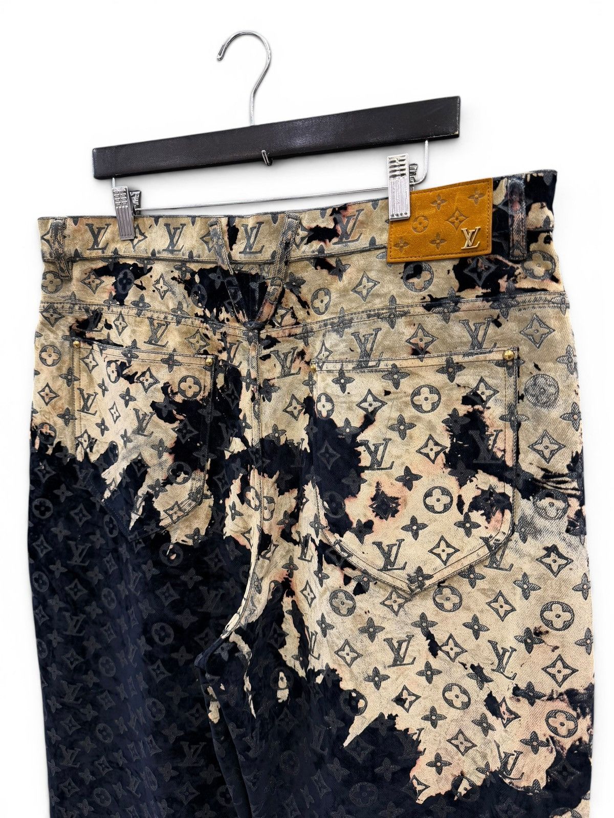 Louis Vuitton Louis Vuitton Fire Cloud Denim Monogram Jeans Size US 38 / EU 54 - 4 Thumbnail