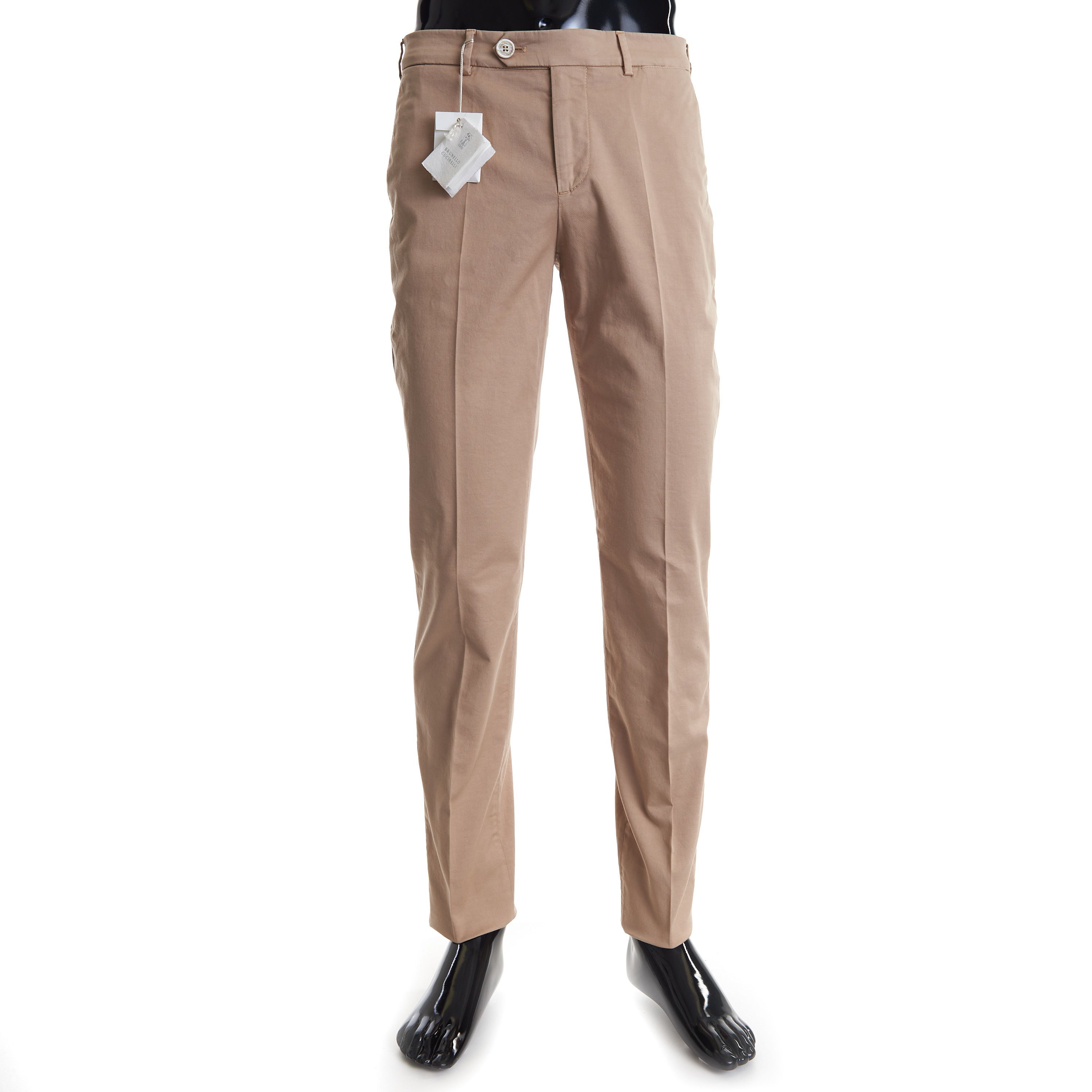 Brunello Cucinelli Havana Brown Italian Fit Trousers Size US 38 / EU 54 - 1 Thumbnail