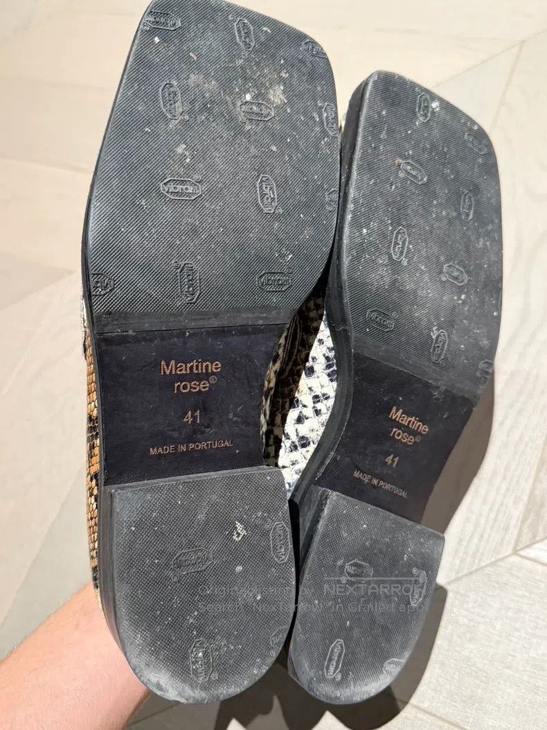 Martine Rose Martine Rose Snake pattern half-shoe leather shoes Size US 8 / EU 41 - 5 Thumbnail