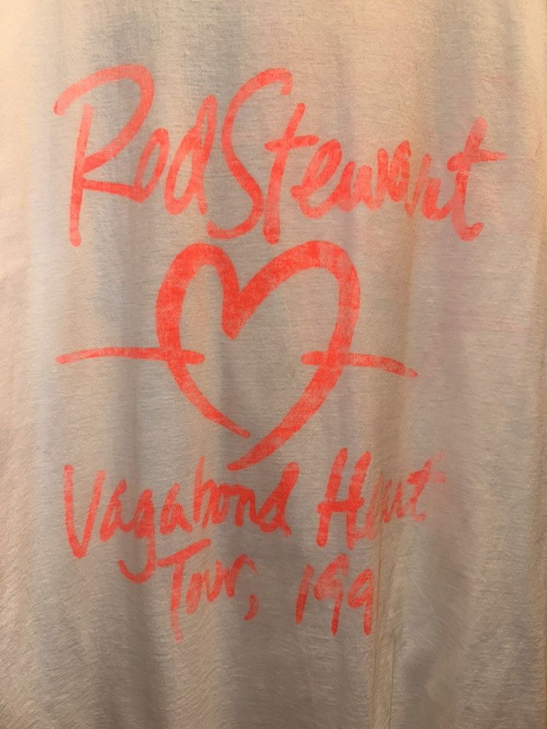 Vintage VINTAGE ROD STEWART "VEGABOND HEART" 1991 TOUR SHIRT Size US XXL / EU 58 / 5 - 4 Thumbnail