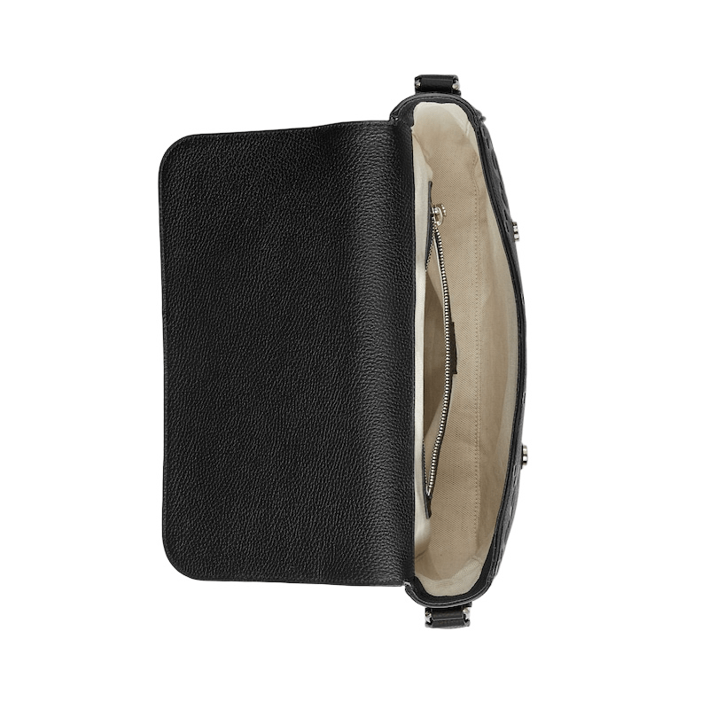 Gucci GUCCI Jumbo GG Medium Black Leather Messenger Bag Size ONE SIZE - 5 Thumbnail