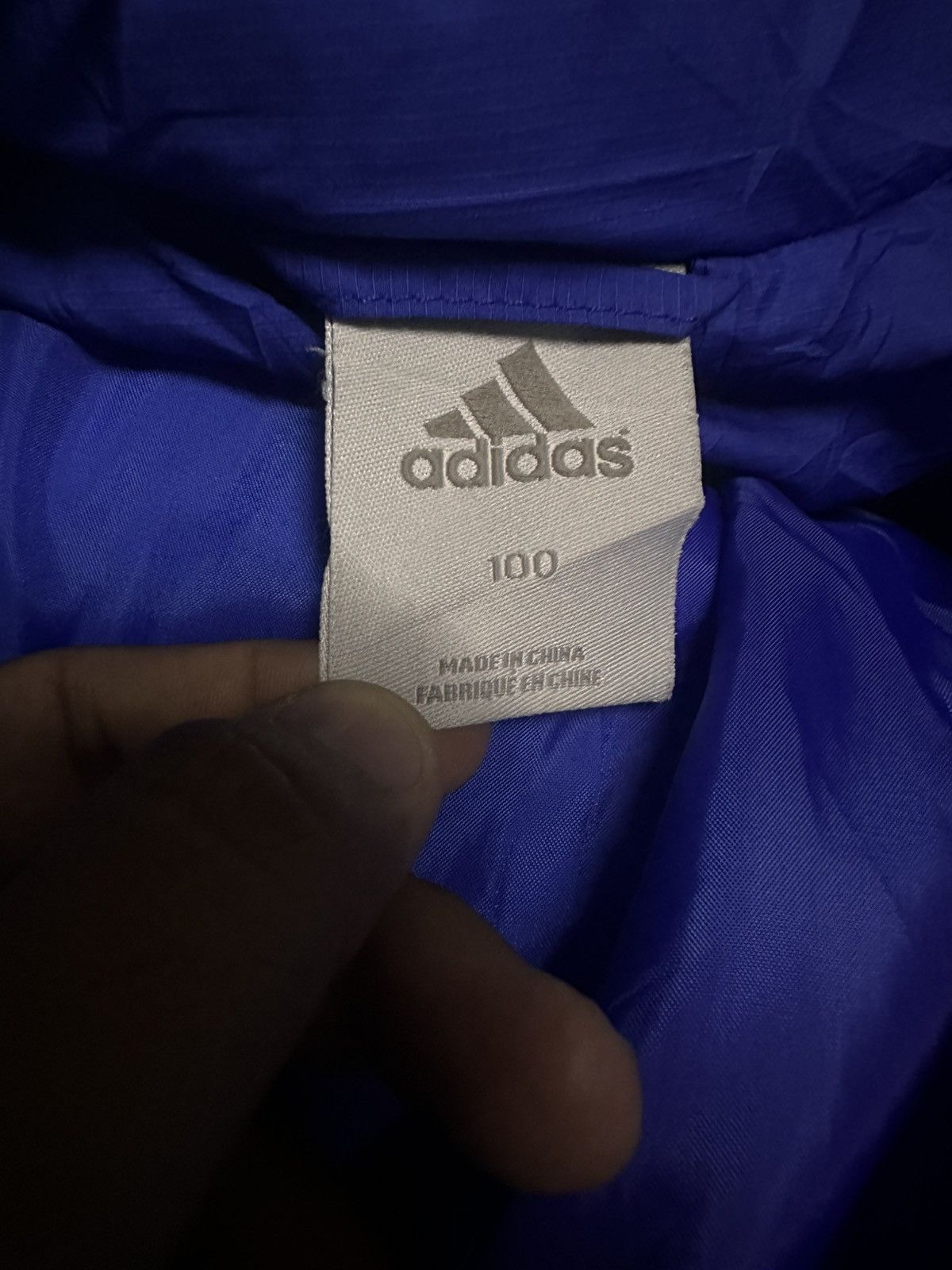 Chelsea Soccer Chelsea Adidas Puffer Jacket Blue 08/07 Size US L / EU 52-54 / 3 - 8 Thumbnail