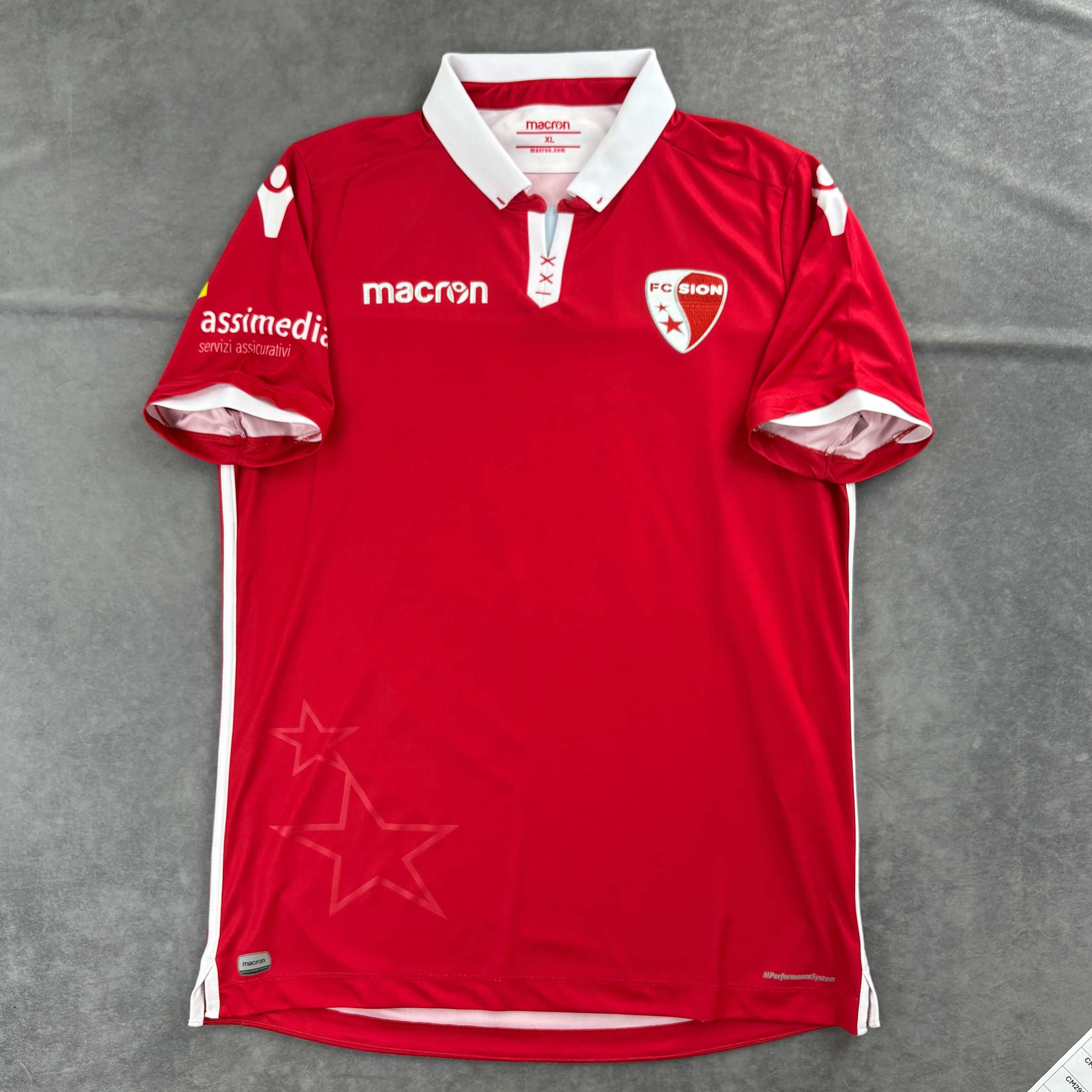 Macron Sion 2018-19 Macron away #45 football jersey shirt size XL Size US XL / EU 56 / 4 - 1 Thumbnail