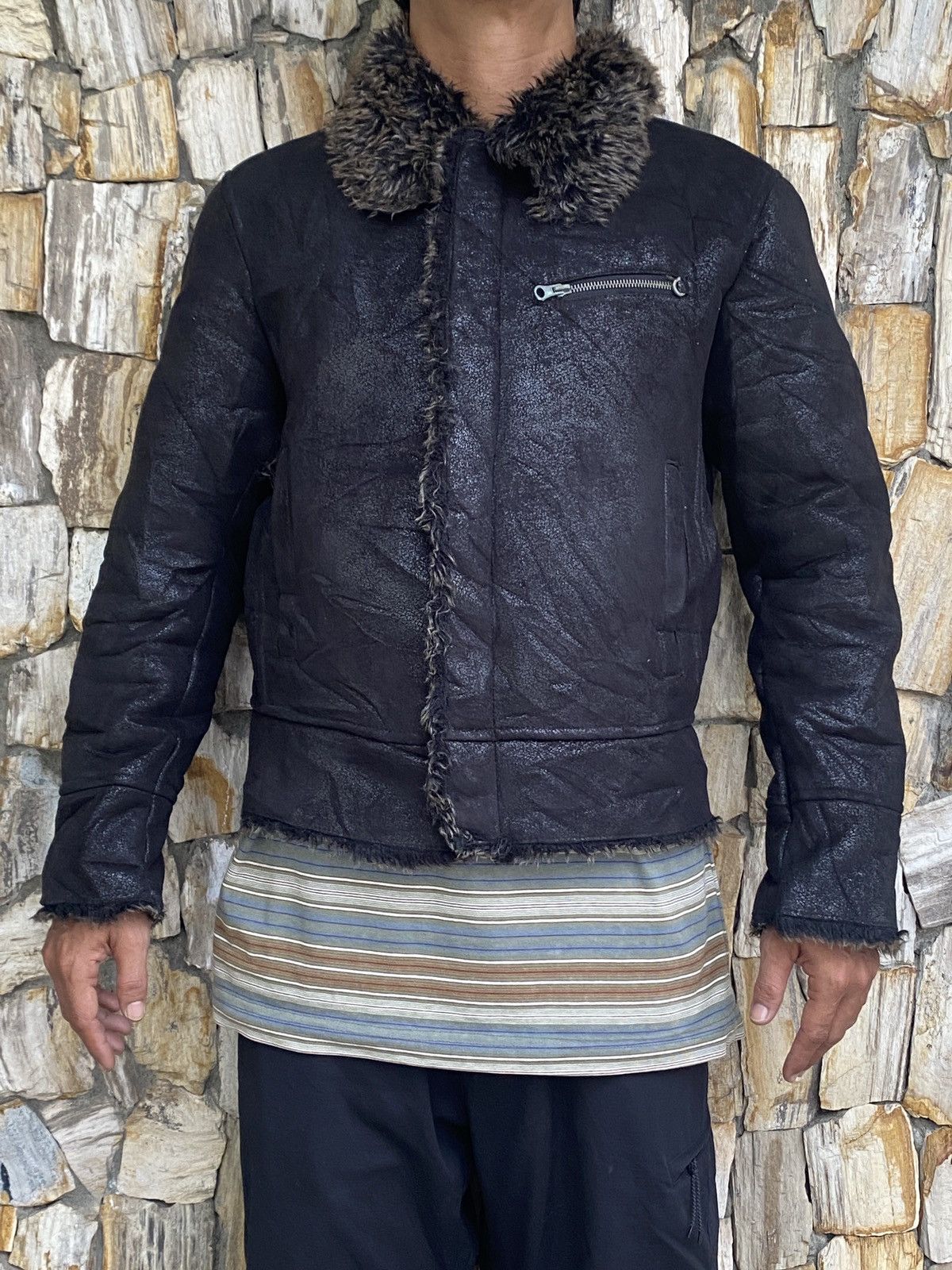 14th Addiction Japanese Semantic design Fur Leather Suede Jacket Size US L / EU 52-54 / 3 - 20 Thumbnail