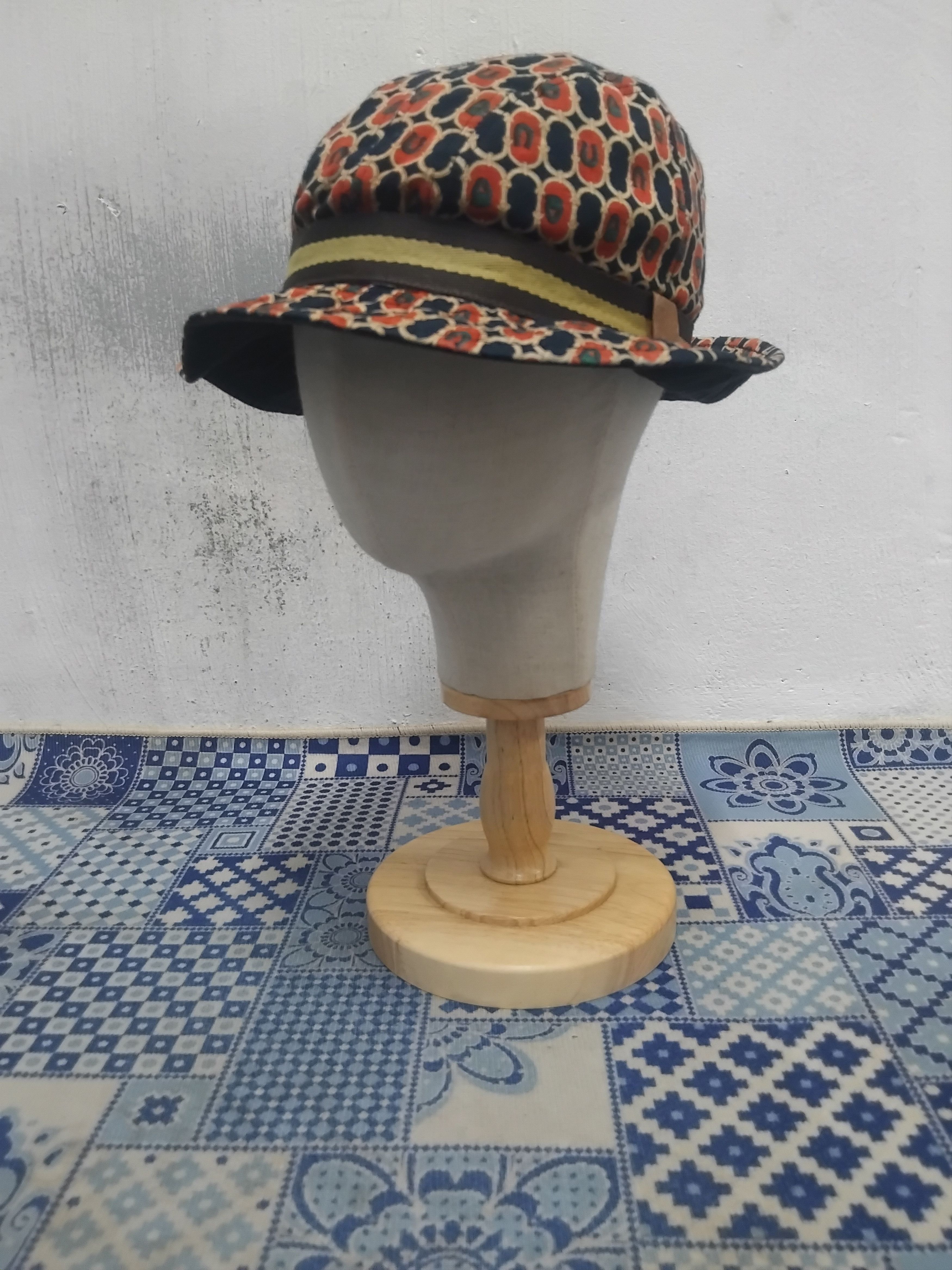 Japanese Brand Nanashi japanese abstract harajuku hat Size ONE SIZE - 7 Thumbnail