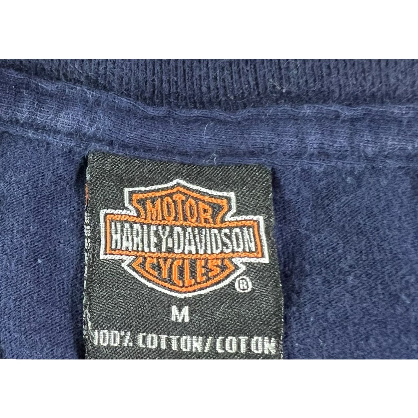 Harley Davidson Harley-Davidson T-Shirt Medium M Blue Tucson Arizona Bucking Horse Cowboy Motorcycles Horse Shirt Mens Blue 2000s Size US M / EU 48-50 / 2 - 4 Thumbnail