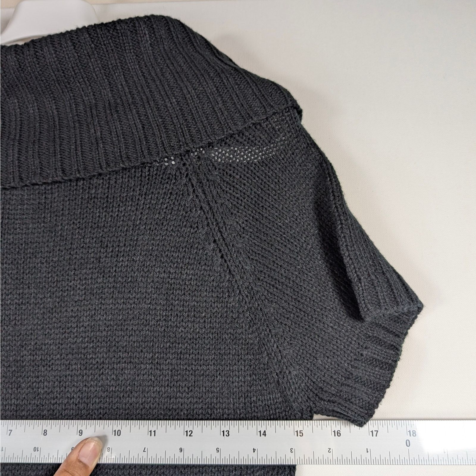 Unknown London Ambiance Apparel Black Ribbed Sweater Dress Women’s Size L Size L / US 10 / IT 46 - 6 Thumbnail