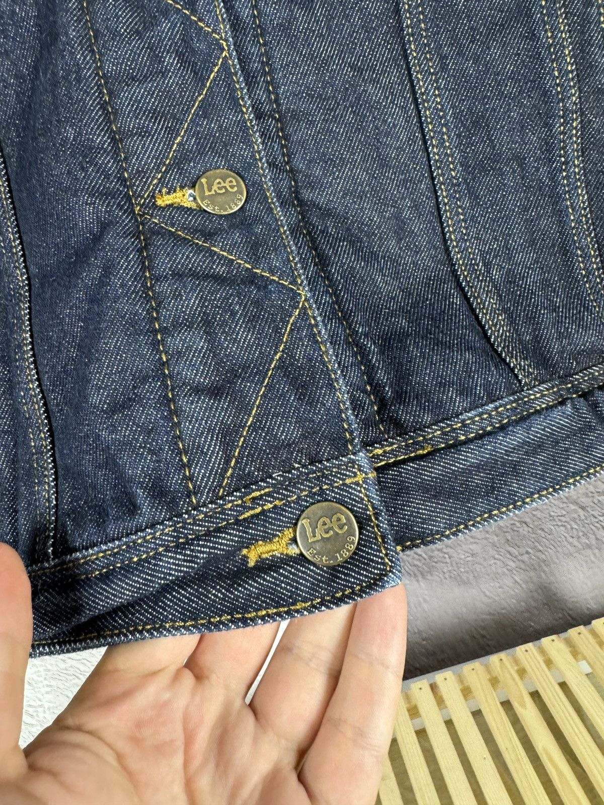 Lee LEE Storm Rider Sherpa Denim jacket women's jeans warm sz L Size L / US 10 / IT 46 - 8 Thumbnail
