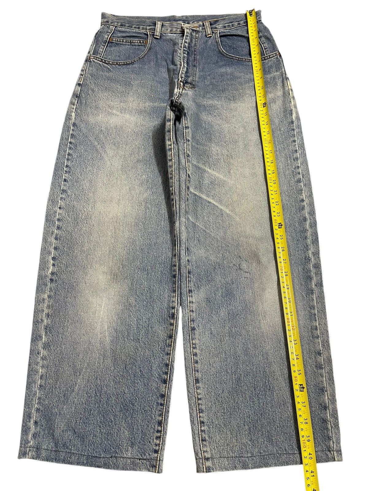 JNCO Vintage Japanese Brand Blue Wash Style Hip Hop Baggy Jeans Size US 32 / EU 48 - 12 Thumbnail