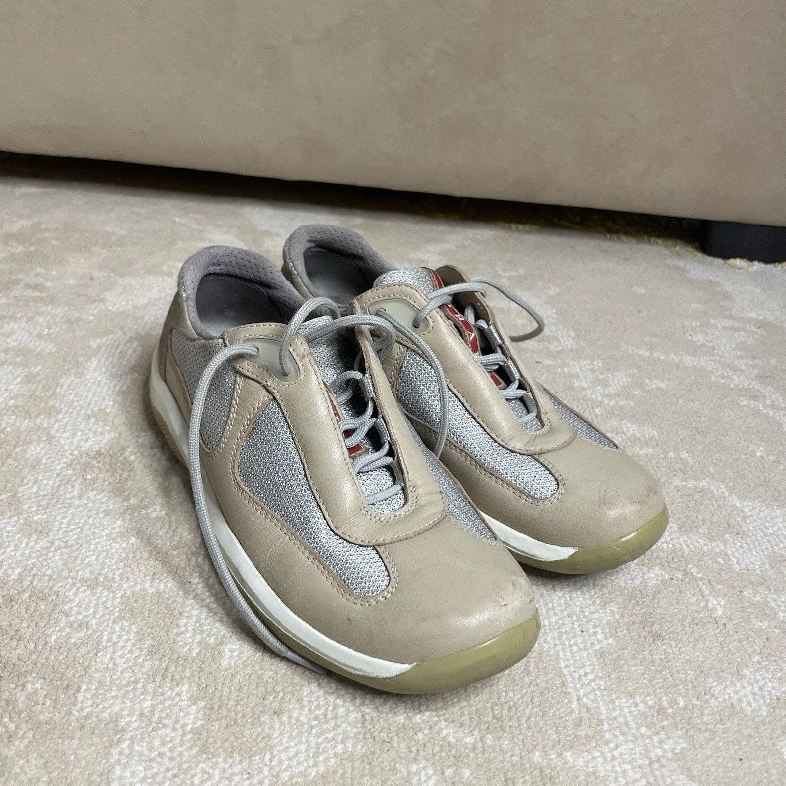 Prada Prada America's Cup Sneakers Leather Mesh Low Top Size US 6 / IT 36 - 5 Thumbnail