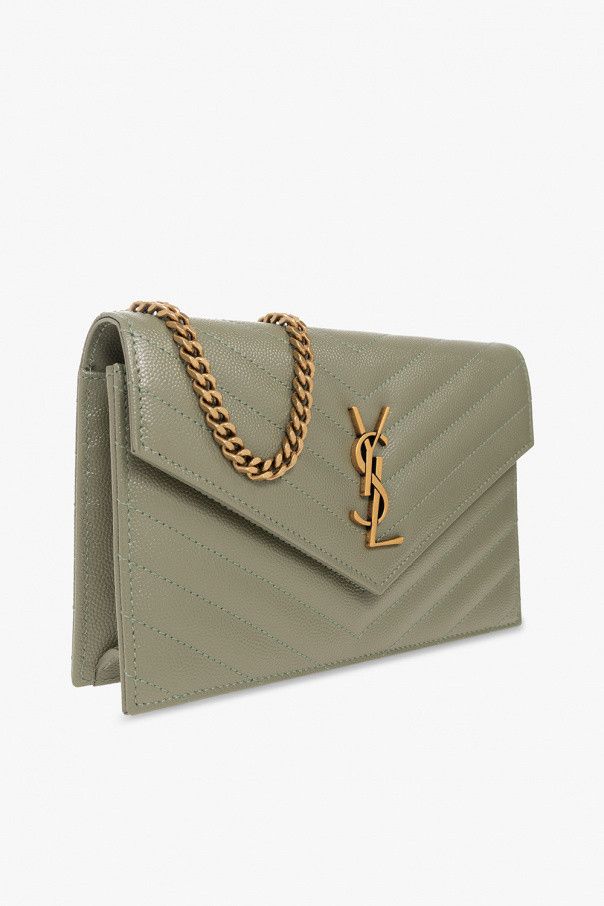 Saint Laurent Paris o1s1wg110924 Size: OS / Cassandre Chain Wallet Light Green Size ONE SIZE - 4 Thumbnail