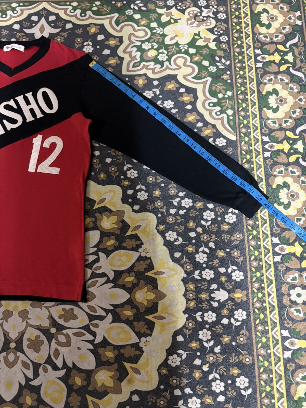 Descente × Japanese Brand Vintage DESCENTE SANSHO 12 Long Sleeve Soccer Jersey Size US S / EU 44-46 / 1 - 11 Thumbnail