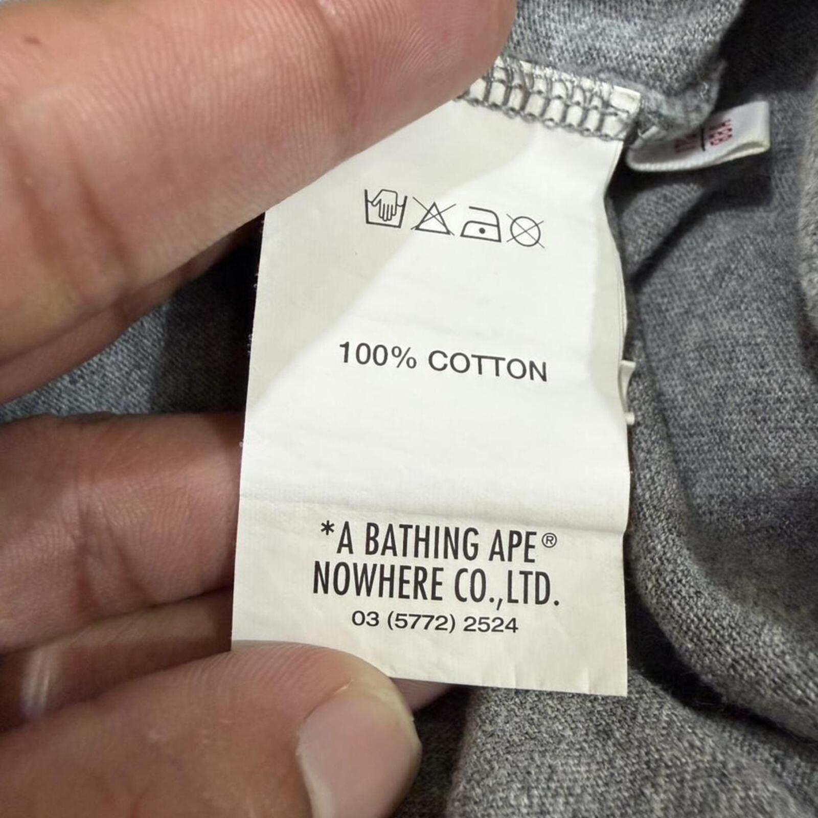 Aape Aape by A Bathing Ape grey tee Size US S / EU 44-46 / 1 - 7 Thumbnail